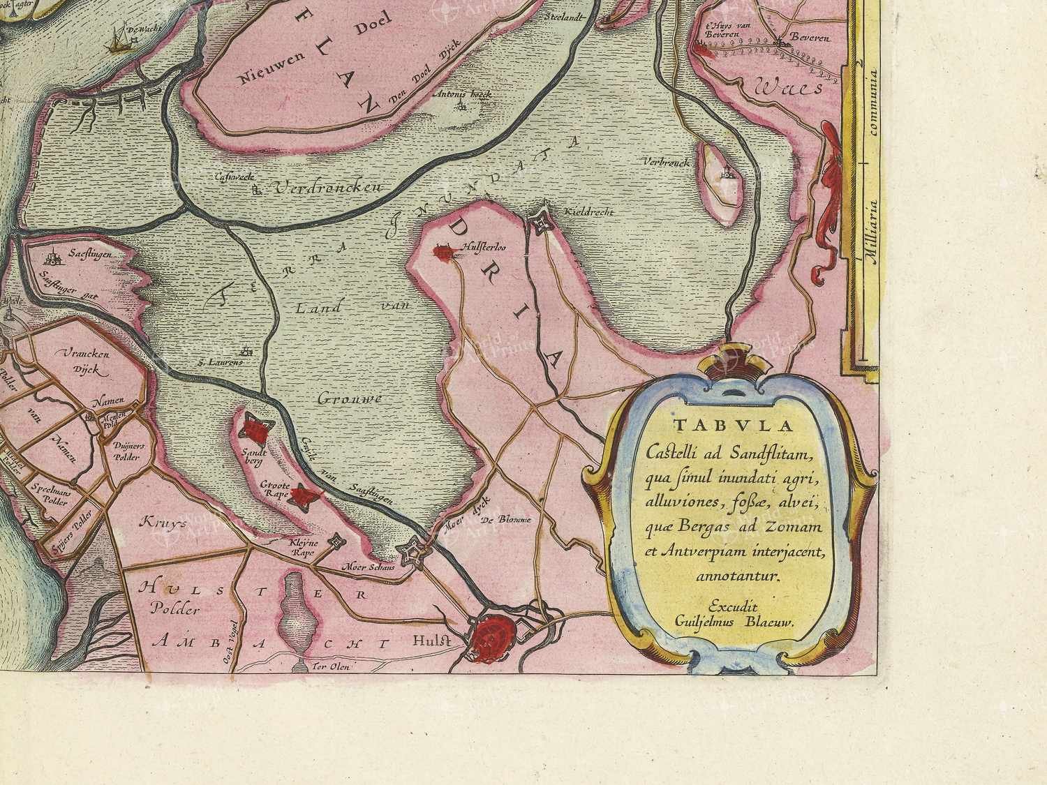 Map bottom right quadrant