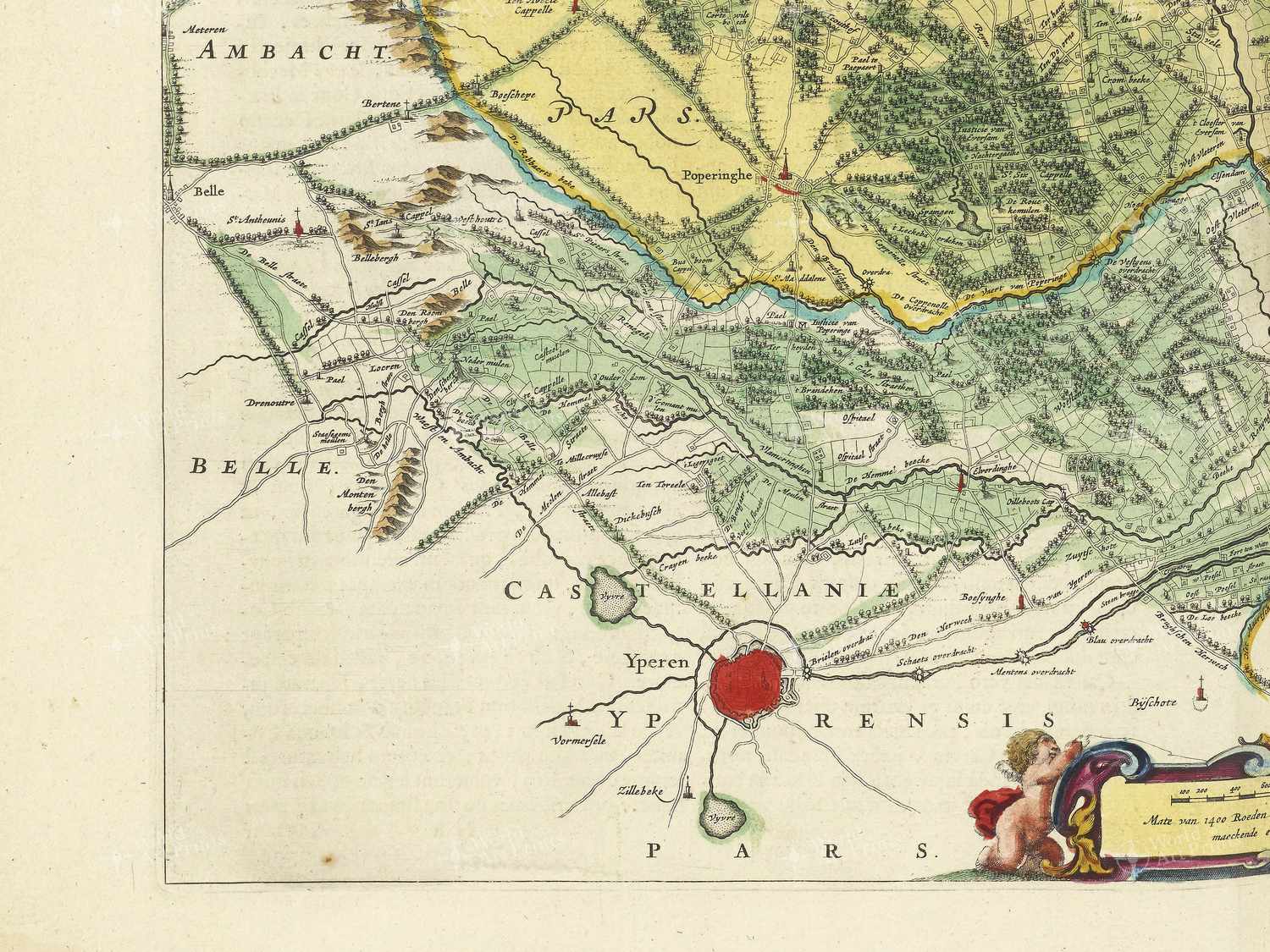 Map bottom left quadrant