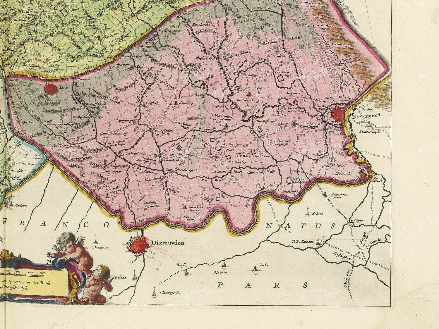 Map bottom right quadrant