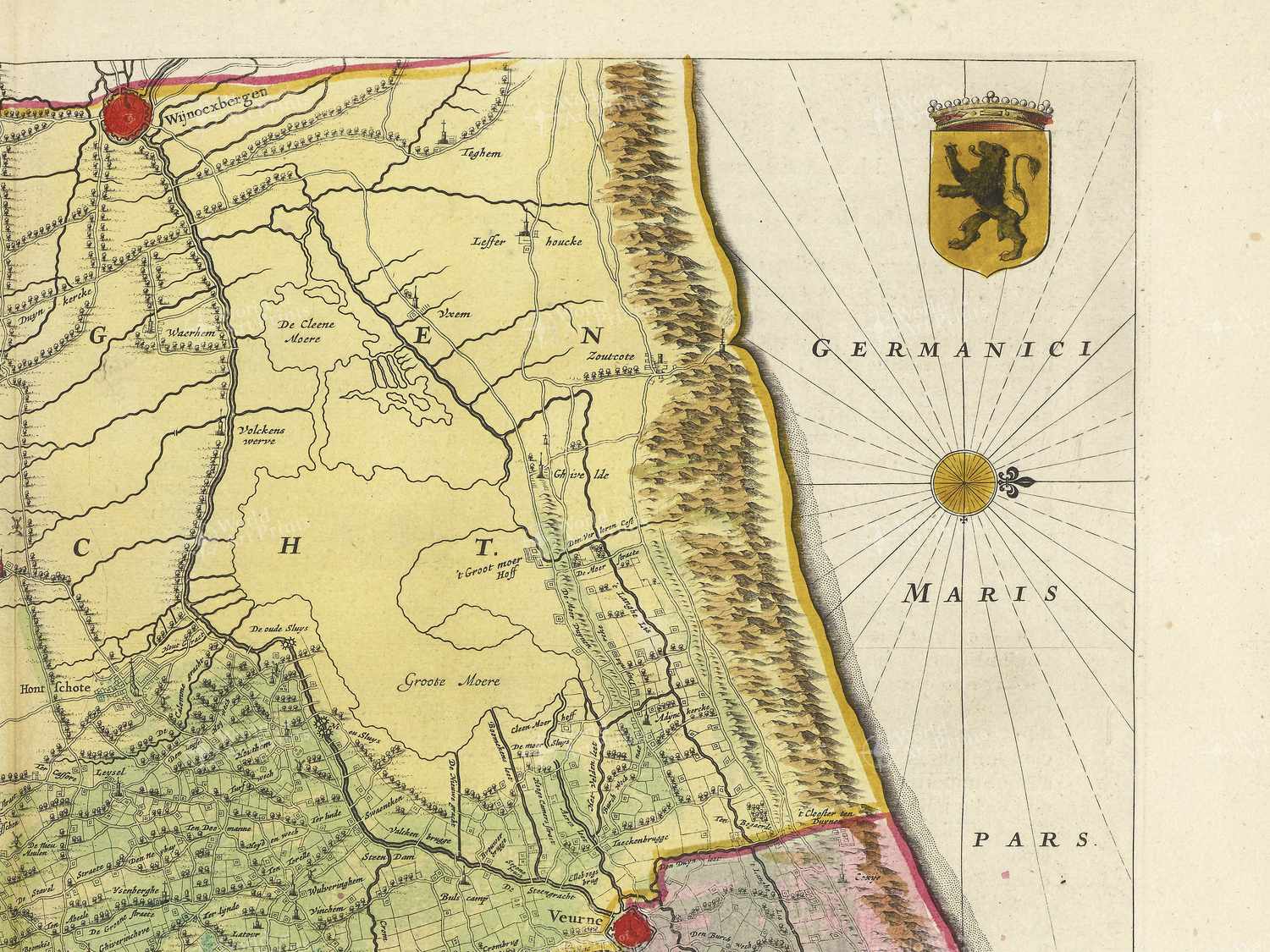 Map top right quadrant
