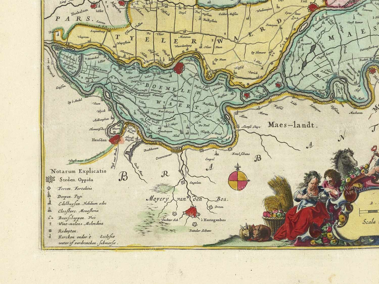 Map bottom left quadrant