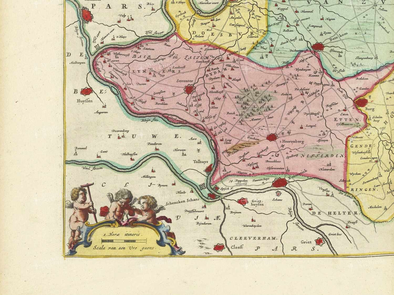 Map bottom left quadrant
