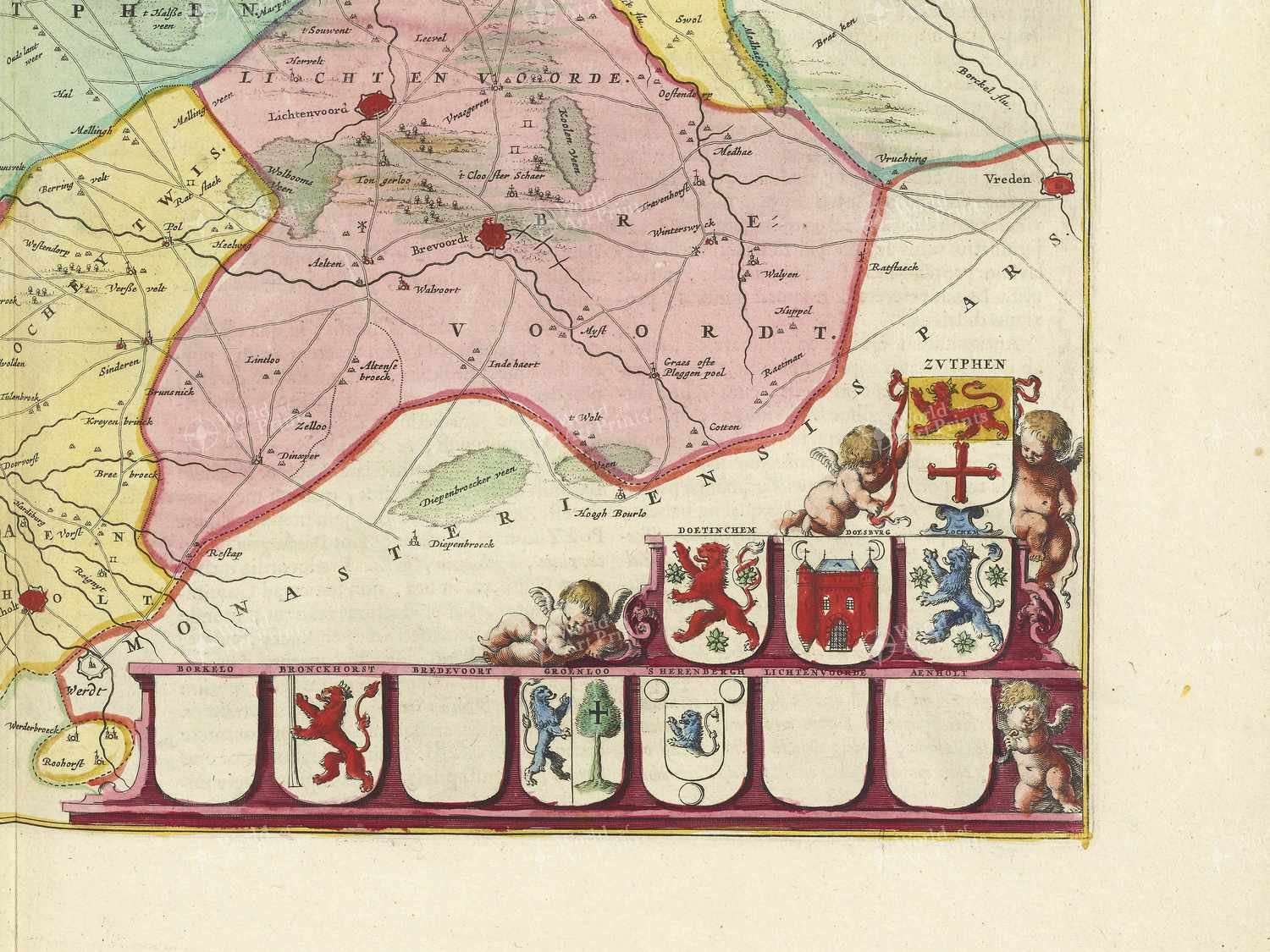 Map bottom right quadrant