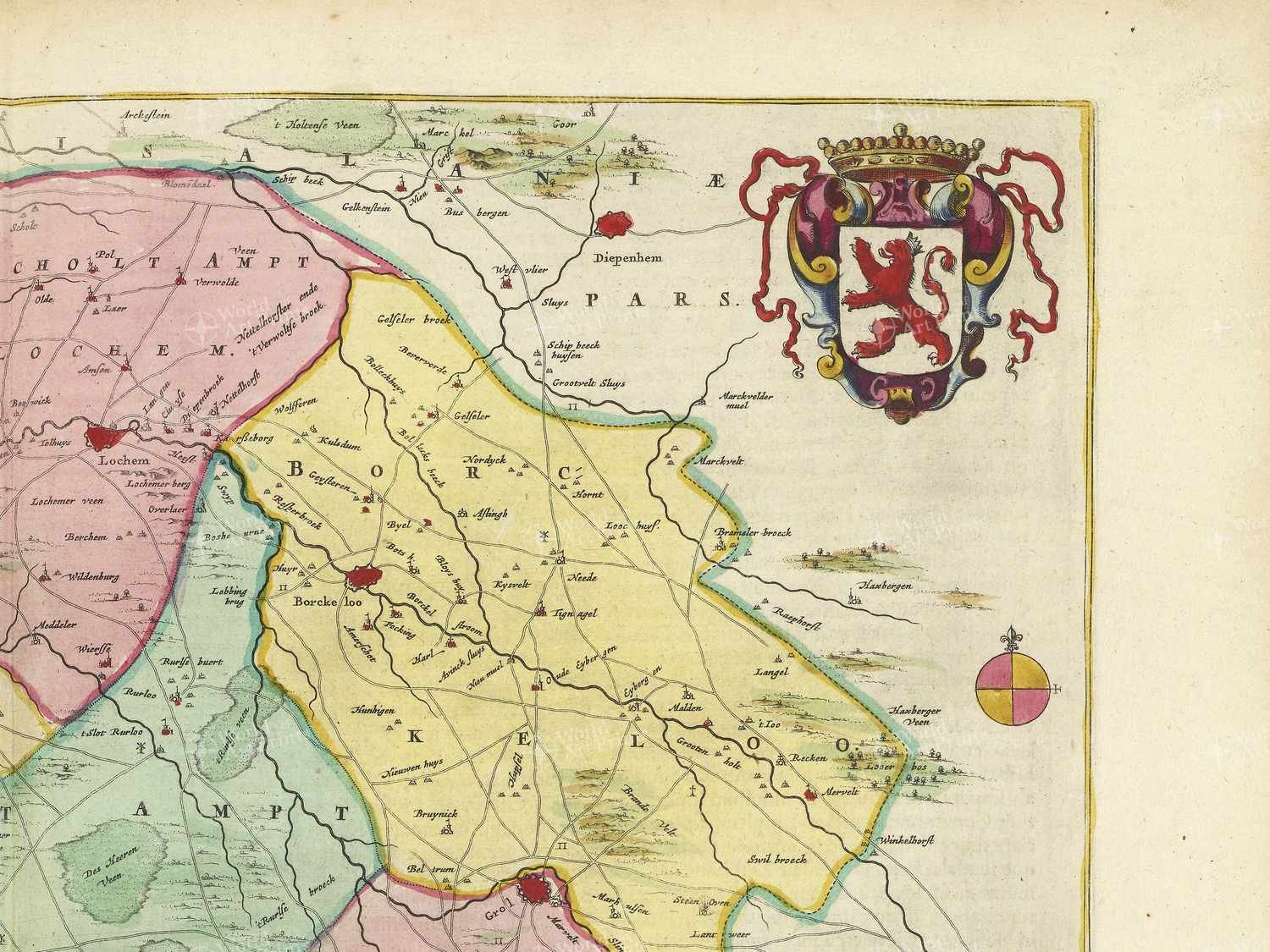 Map top right quadrant