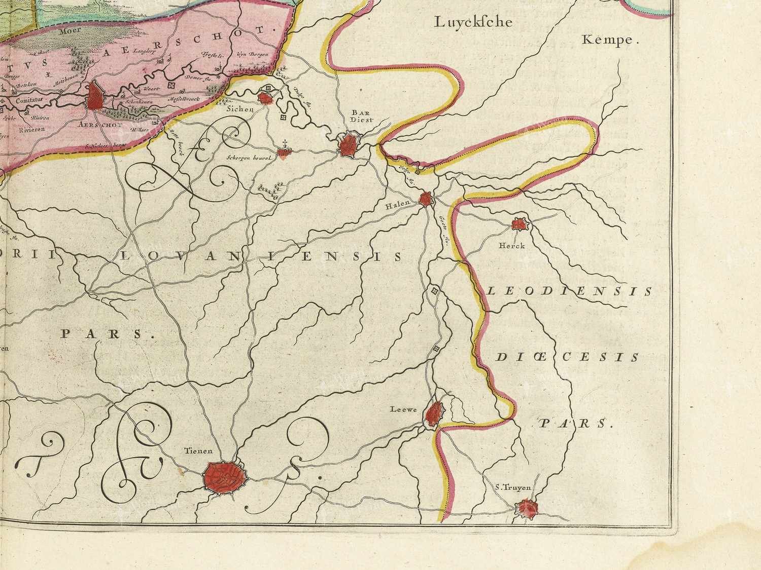 Map bottom right quadrant