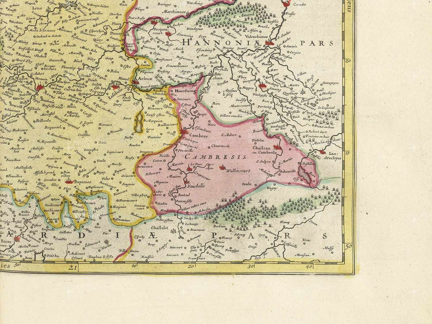 Map bottom right quadrant