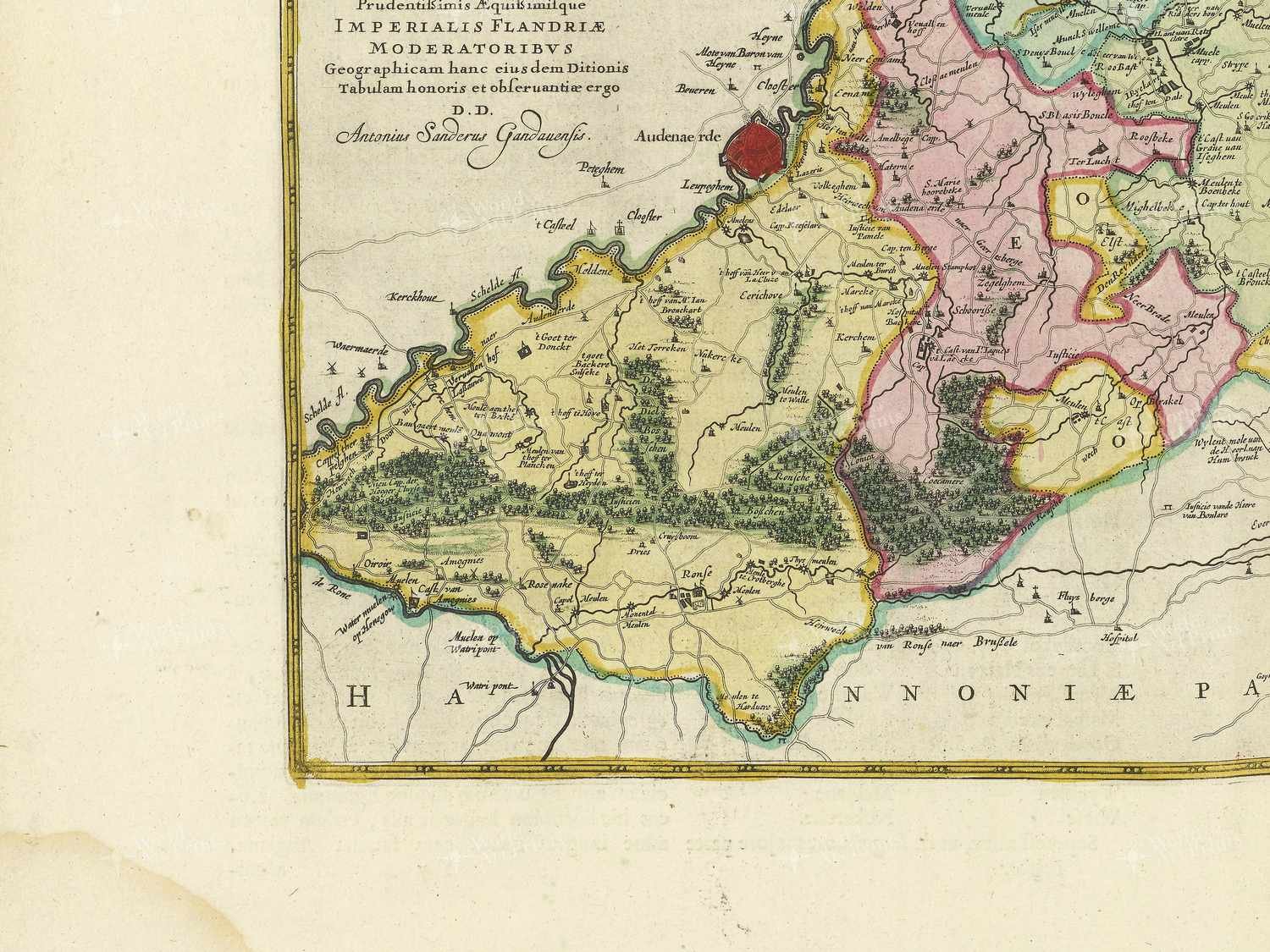 Map bottom left quadrant