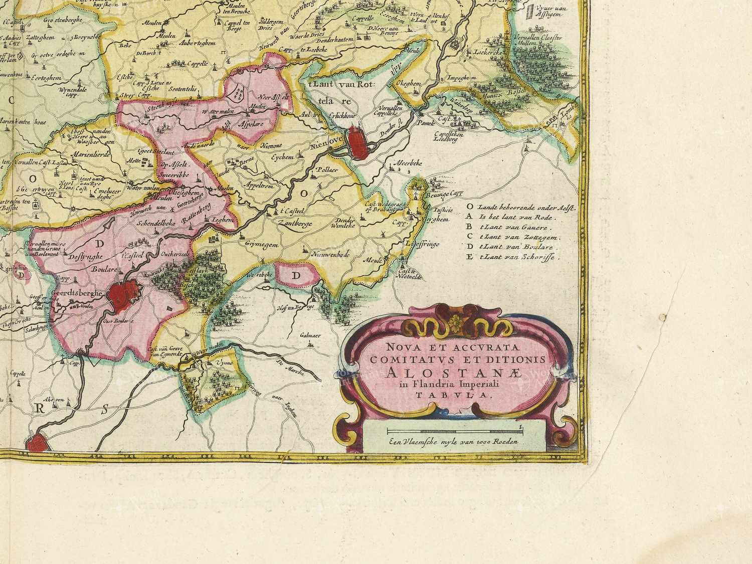 Map bottom right quadrant