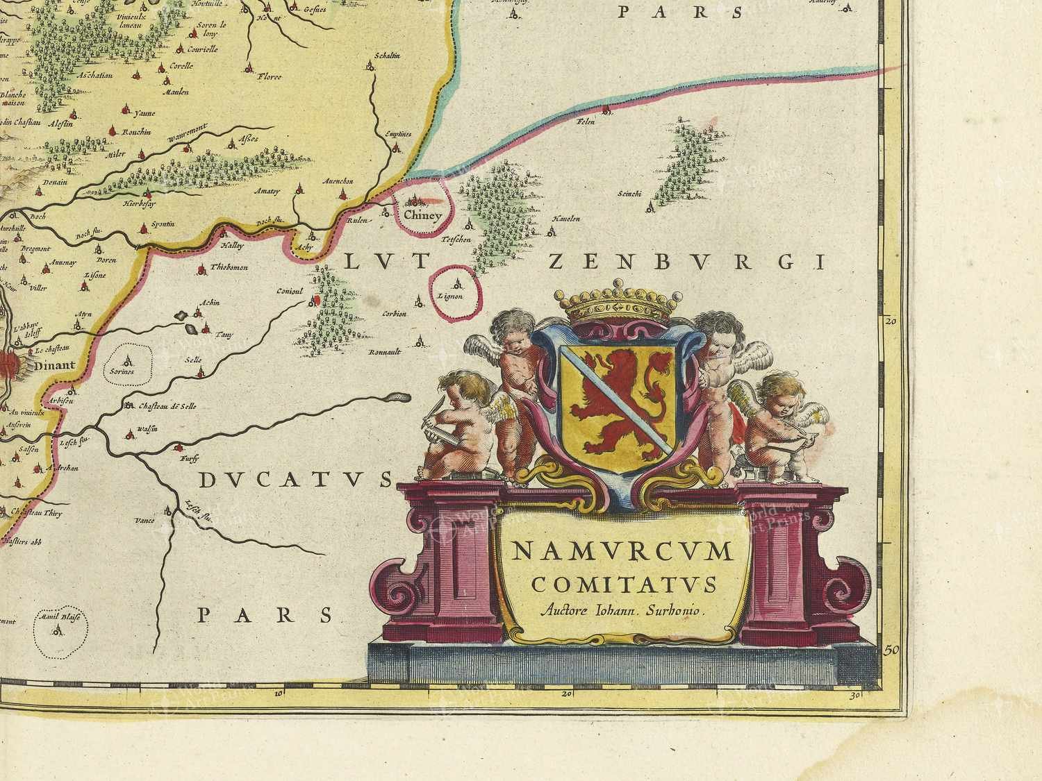 Map bottom right quadrant