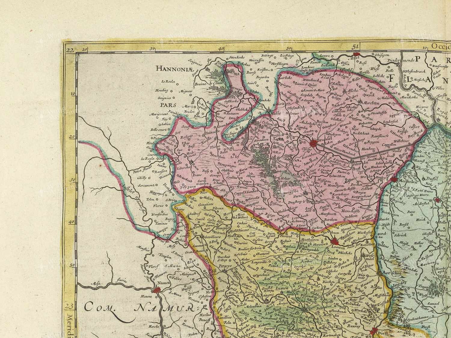 Map top left quadrant