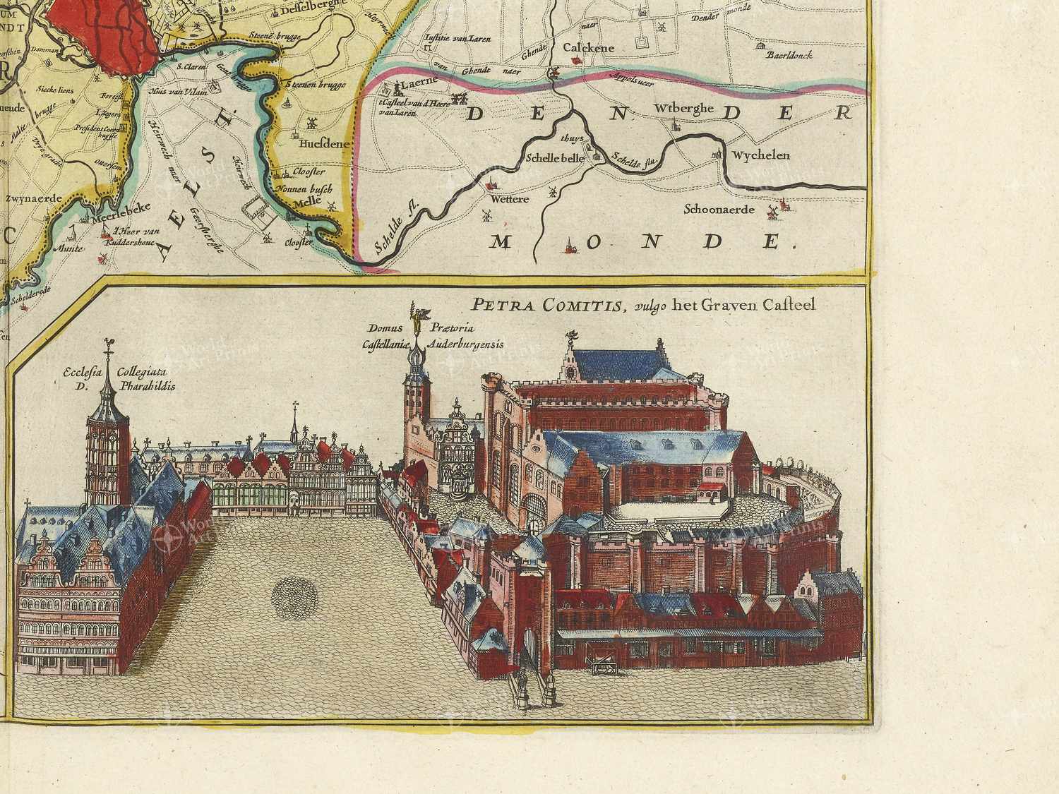 Map bottom right quadrant