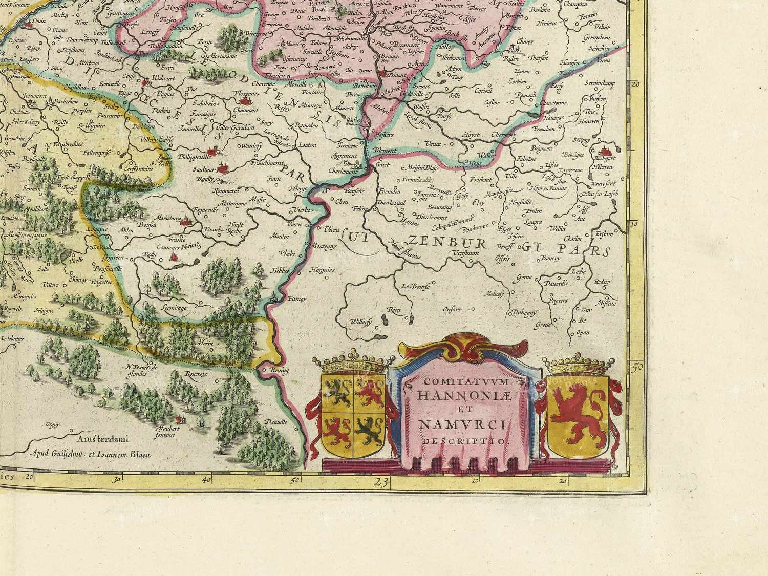 Map bottom right quadrant
