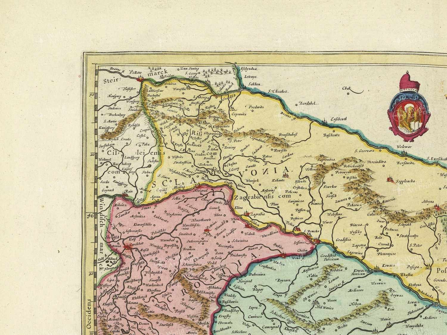 Map top left quadrant