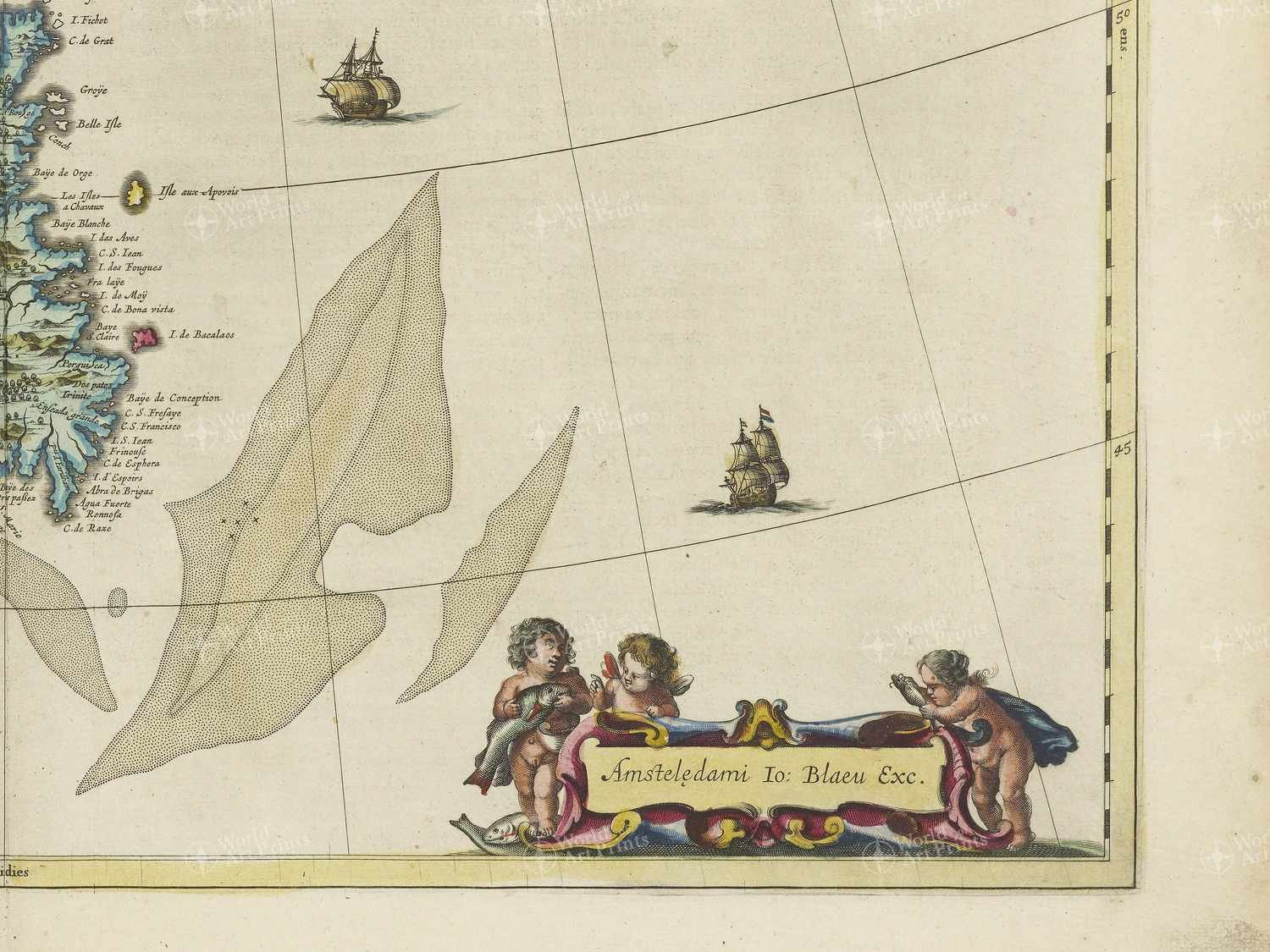 Map bottom right quadrant