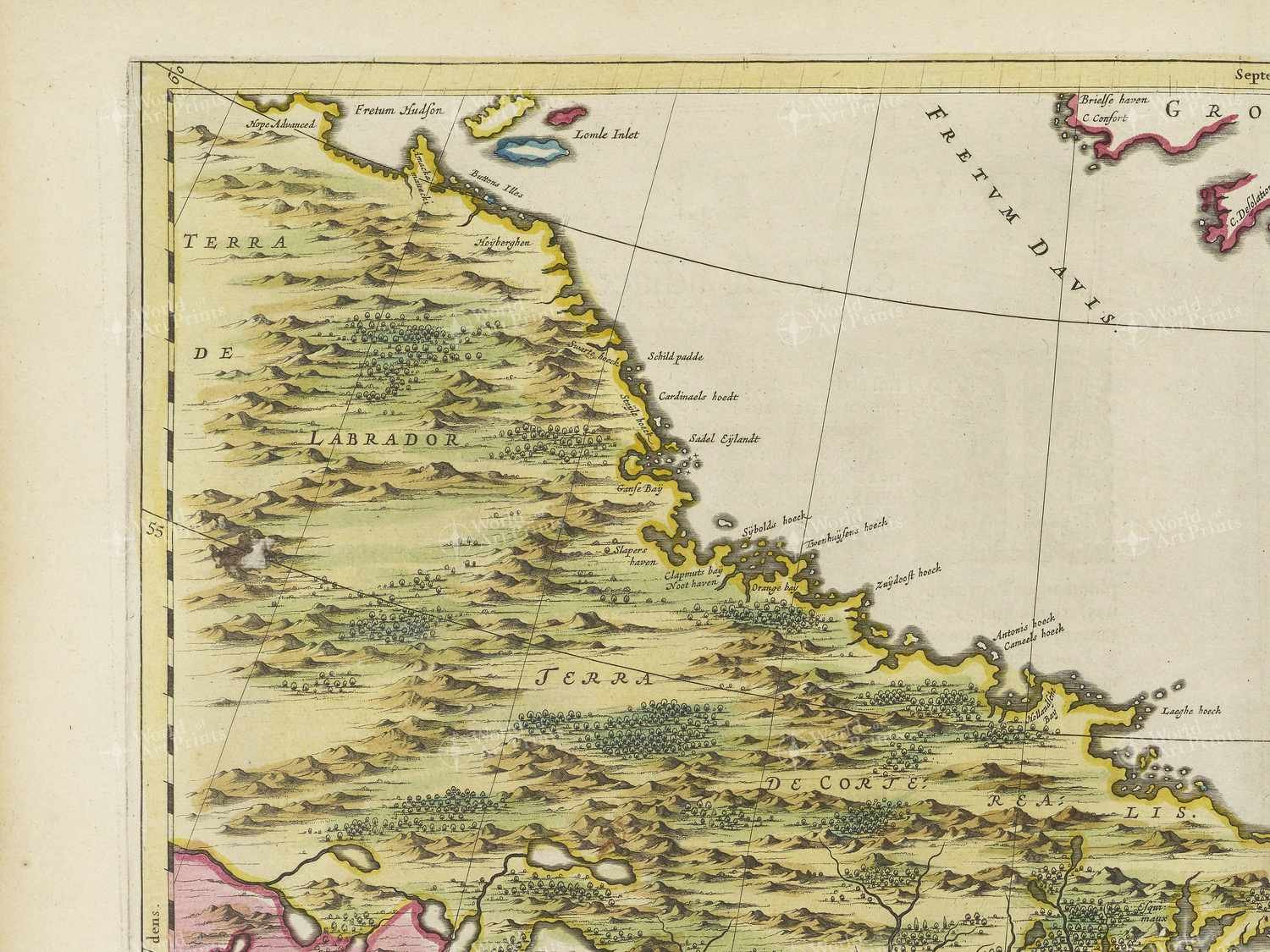 Map top left quadrant
