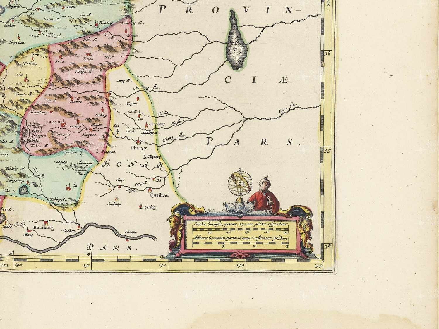 Map bottom right quadrant
