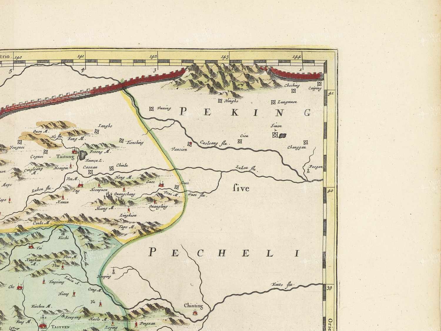 Map top right quadrant