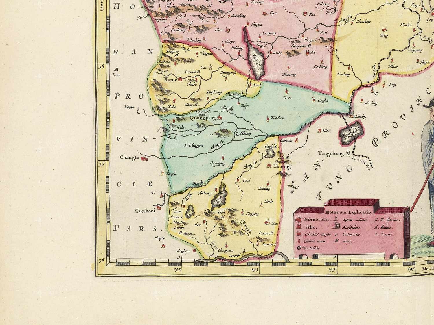 Map bottom left quadrant