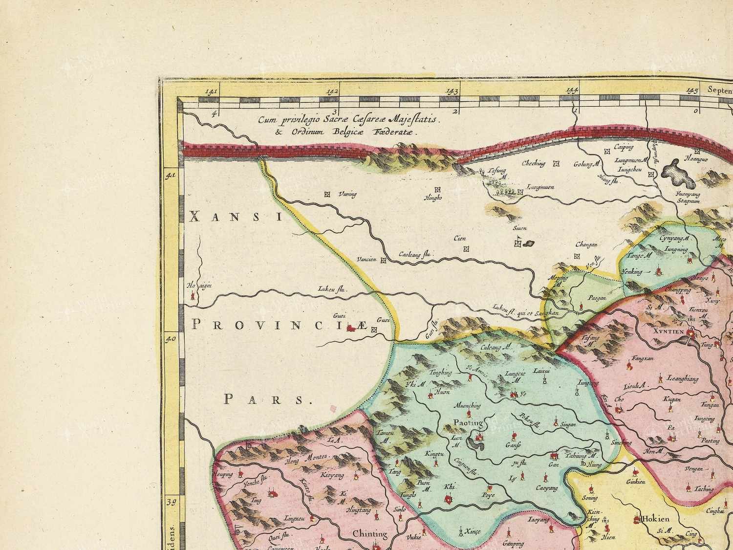 Map top left quadrant
