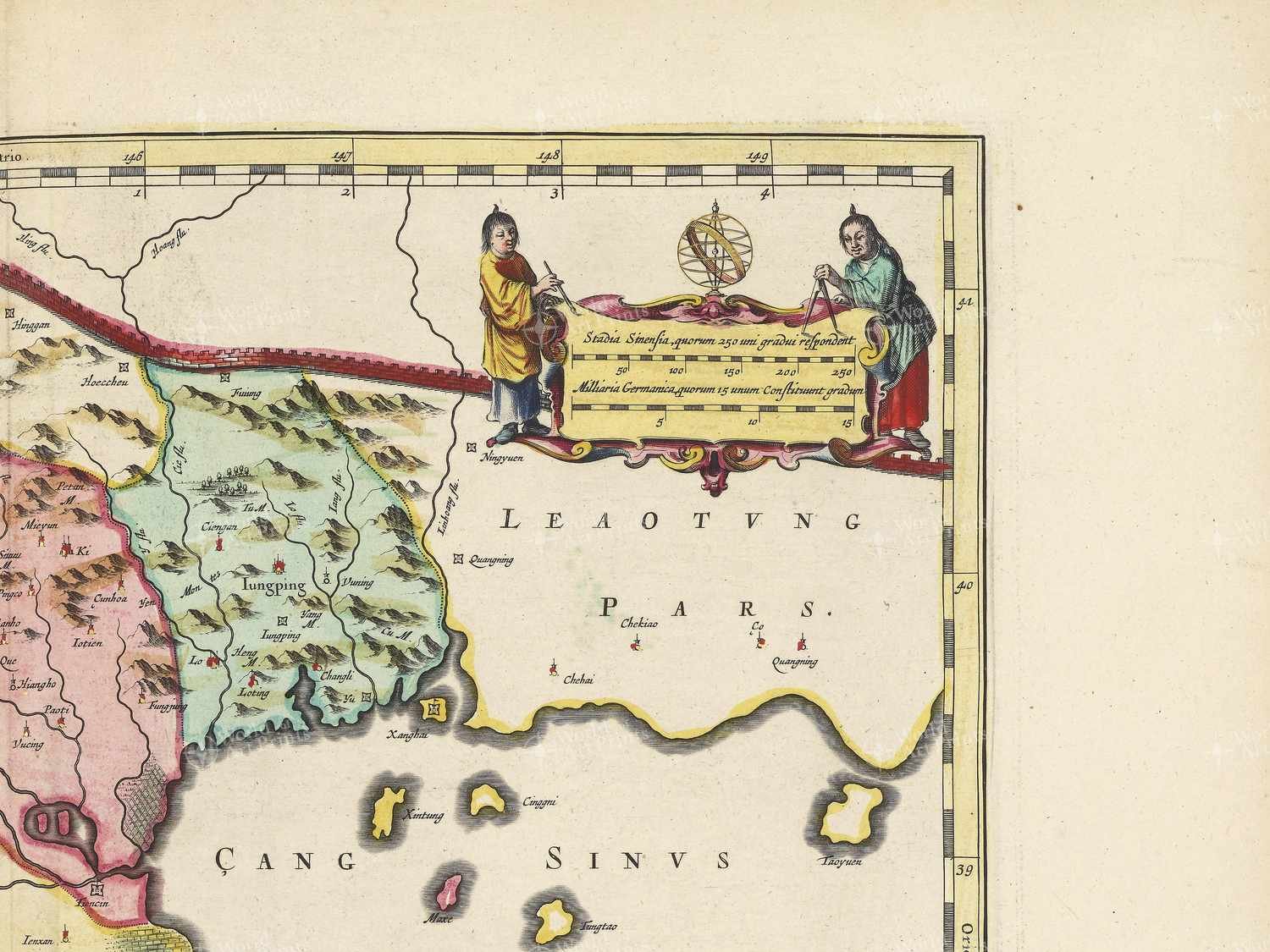 Map top right quadrant