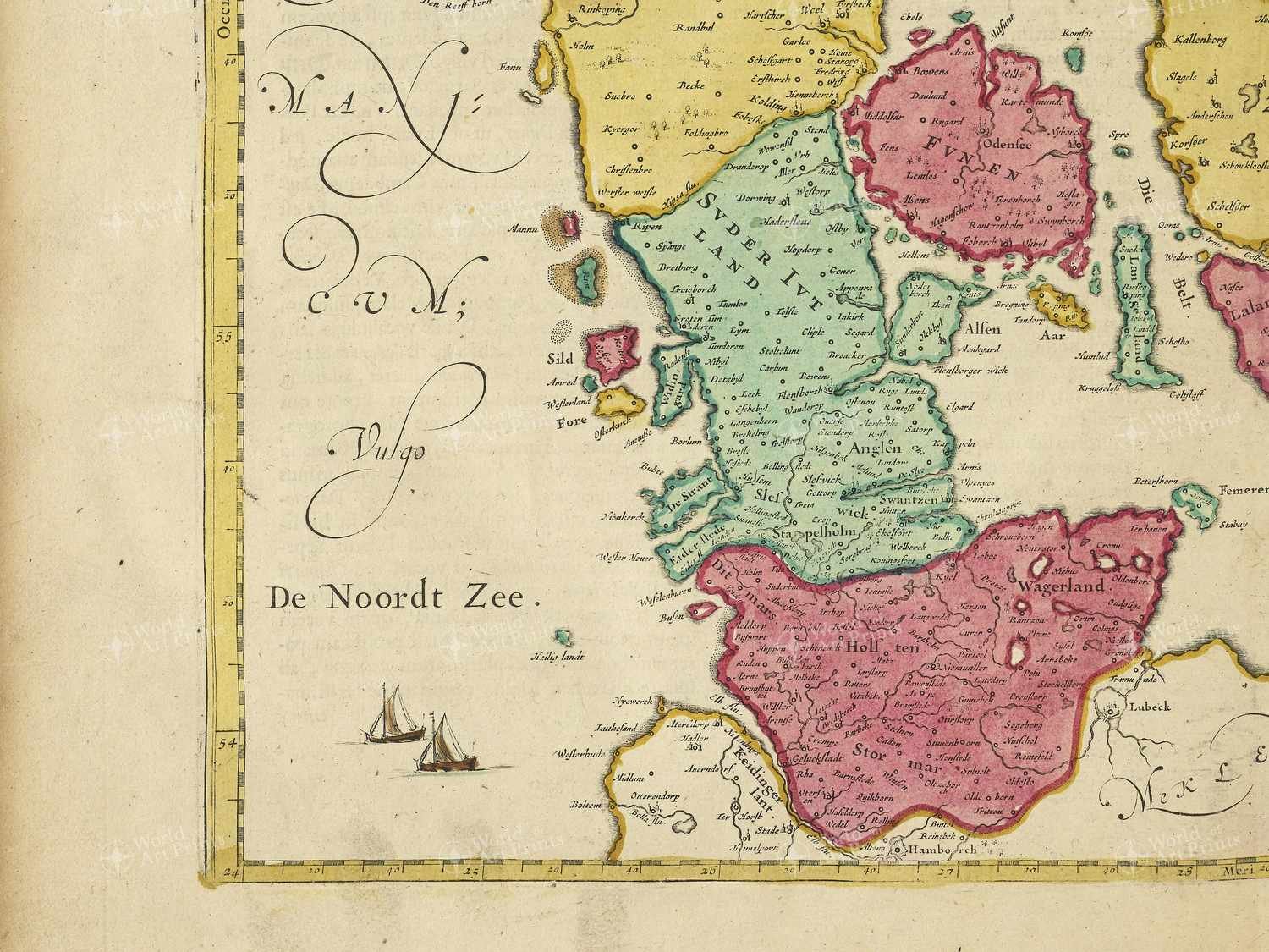 Map bottom left quadrant