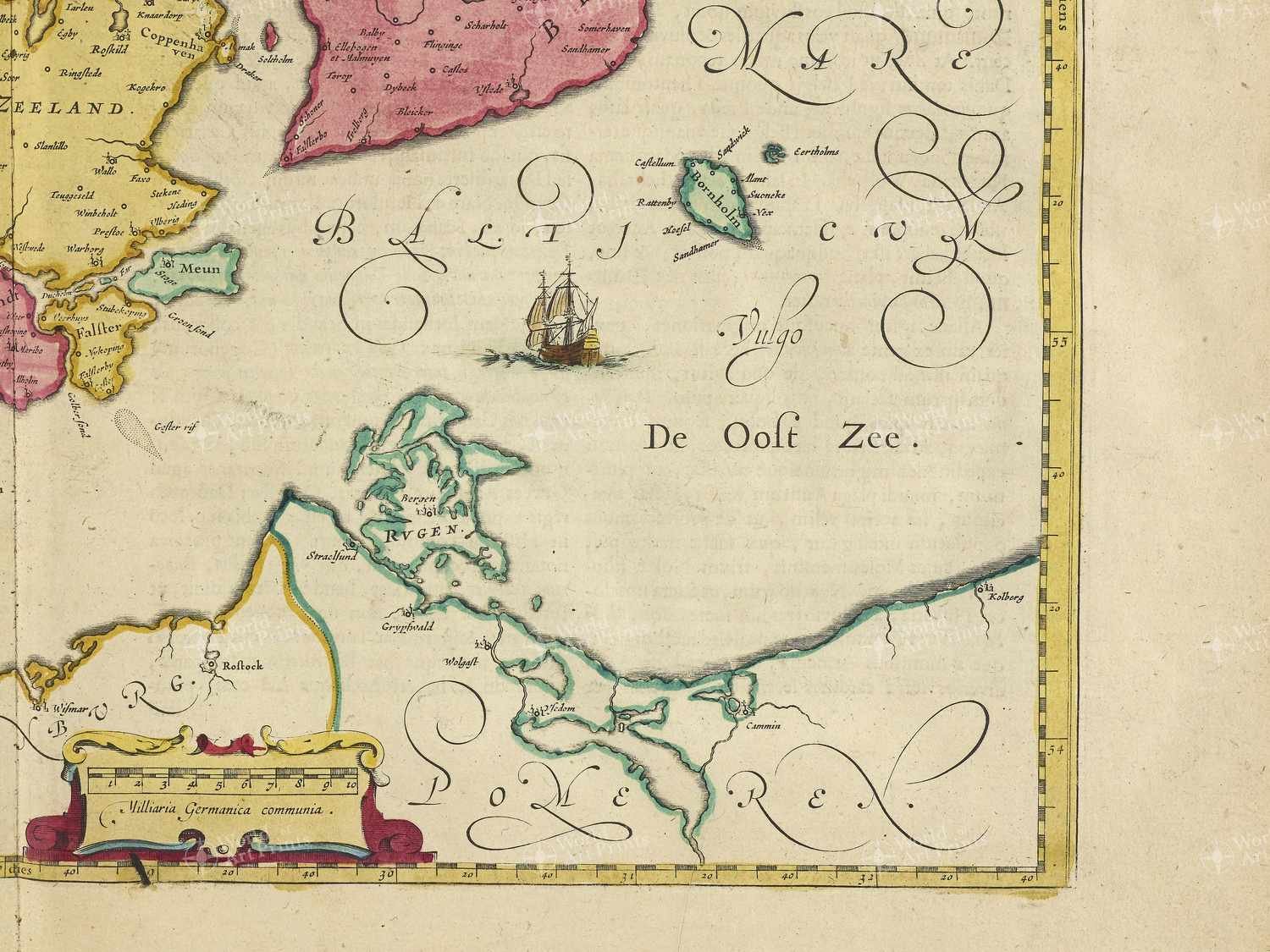 Map bottom right quadrant