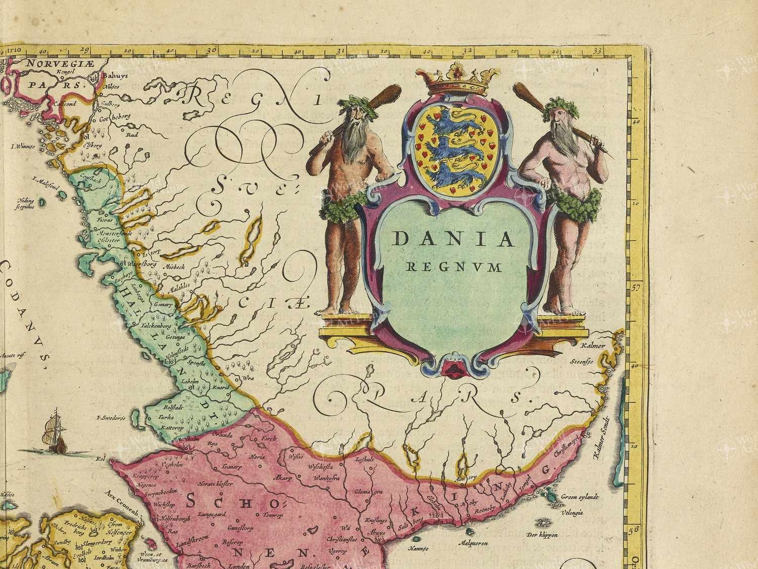 Map top right quadrant