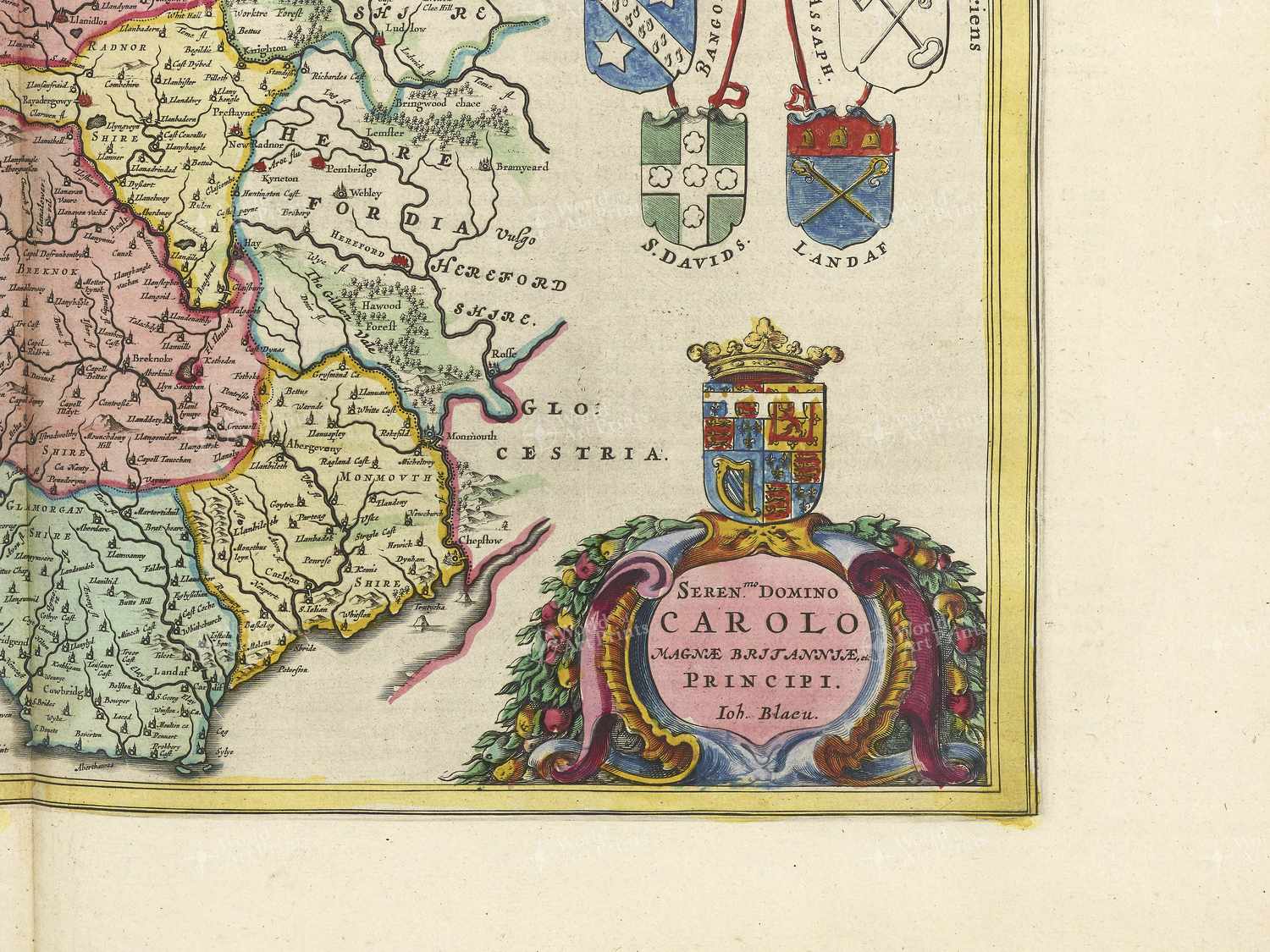 Map bottom right quadrant
