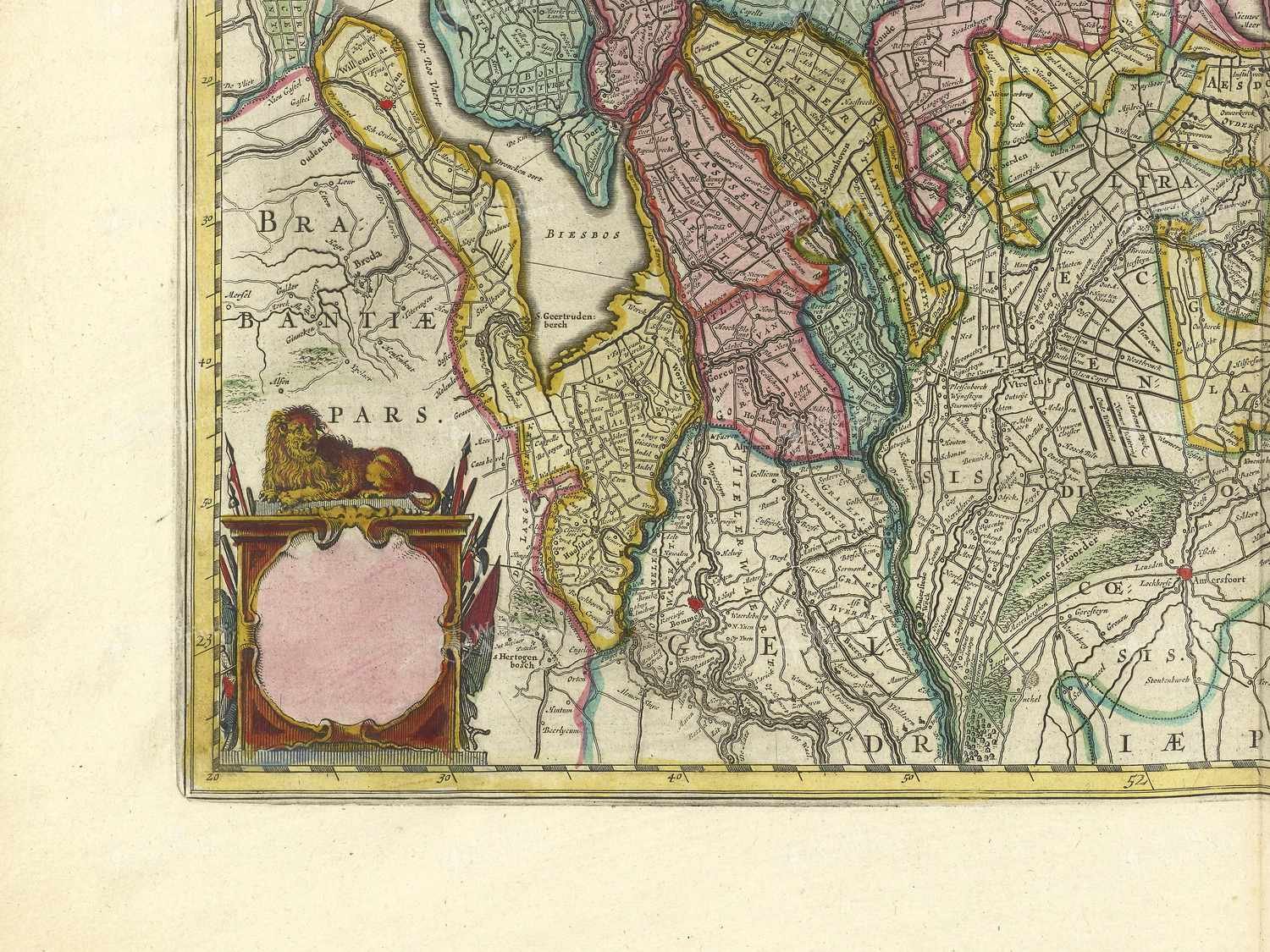 Map bottom left quadrant