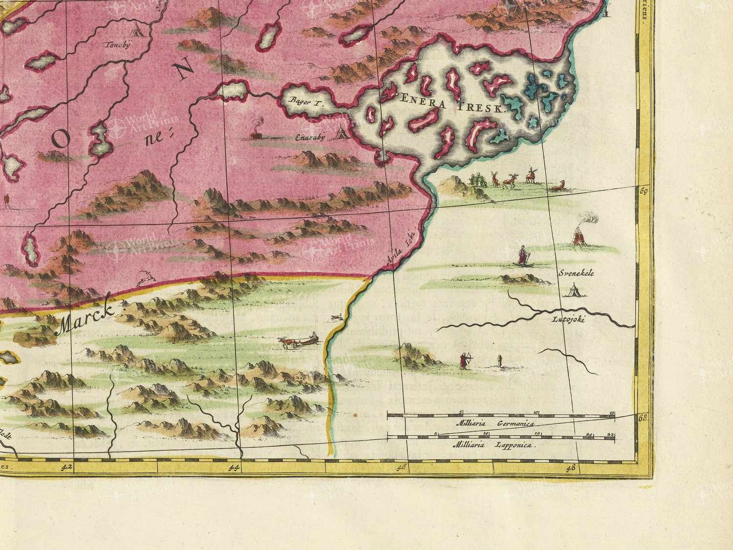 Map bottom right quadrant