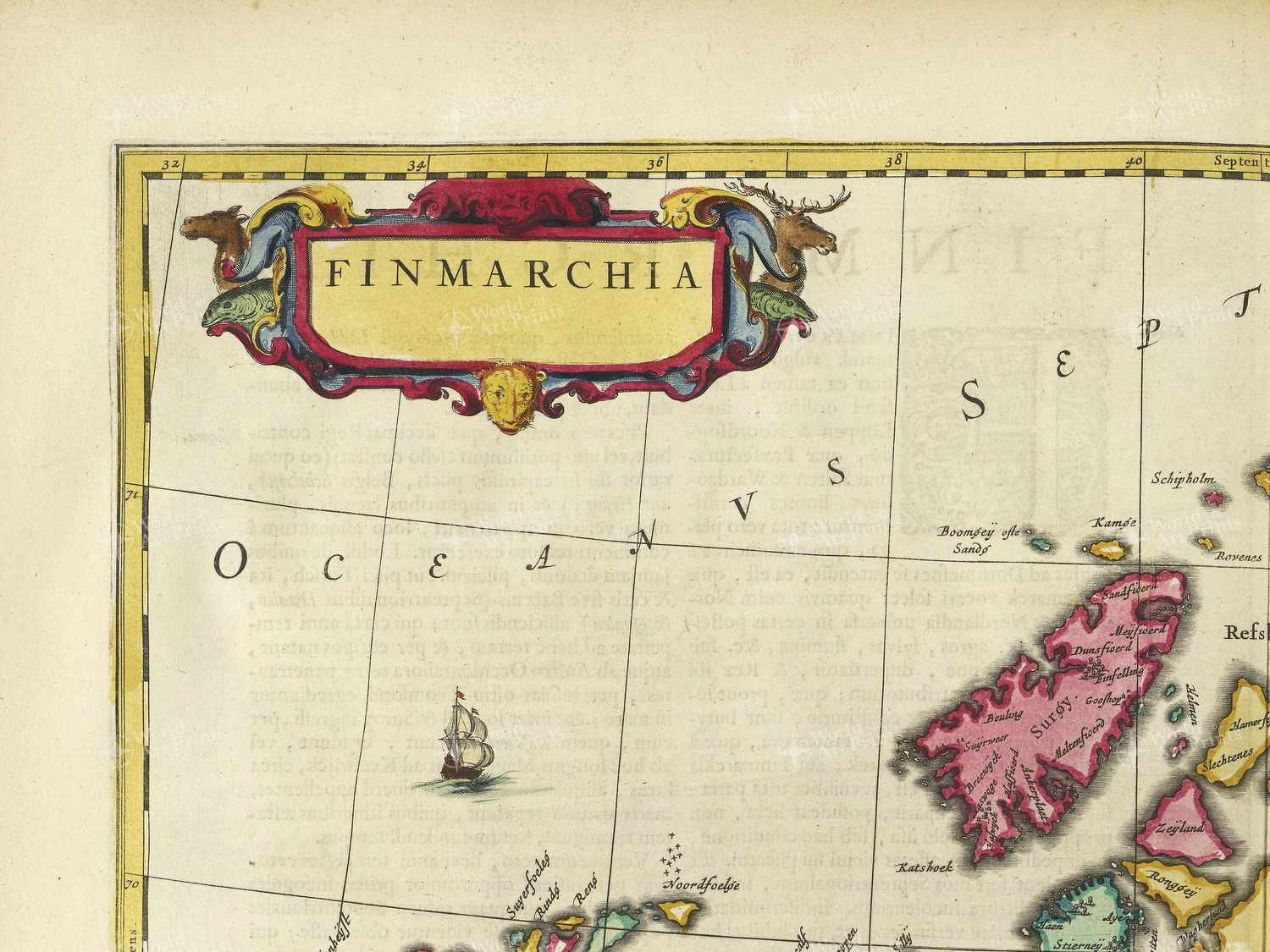 Map top left quadrant