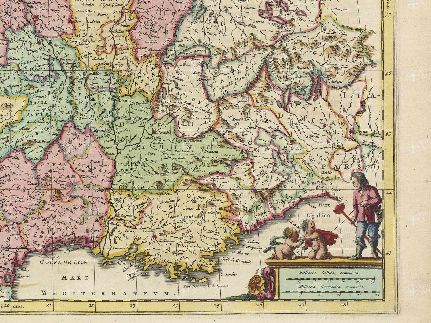 Map bottom right quadrant