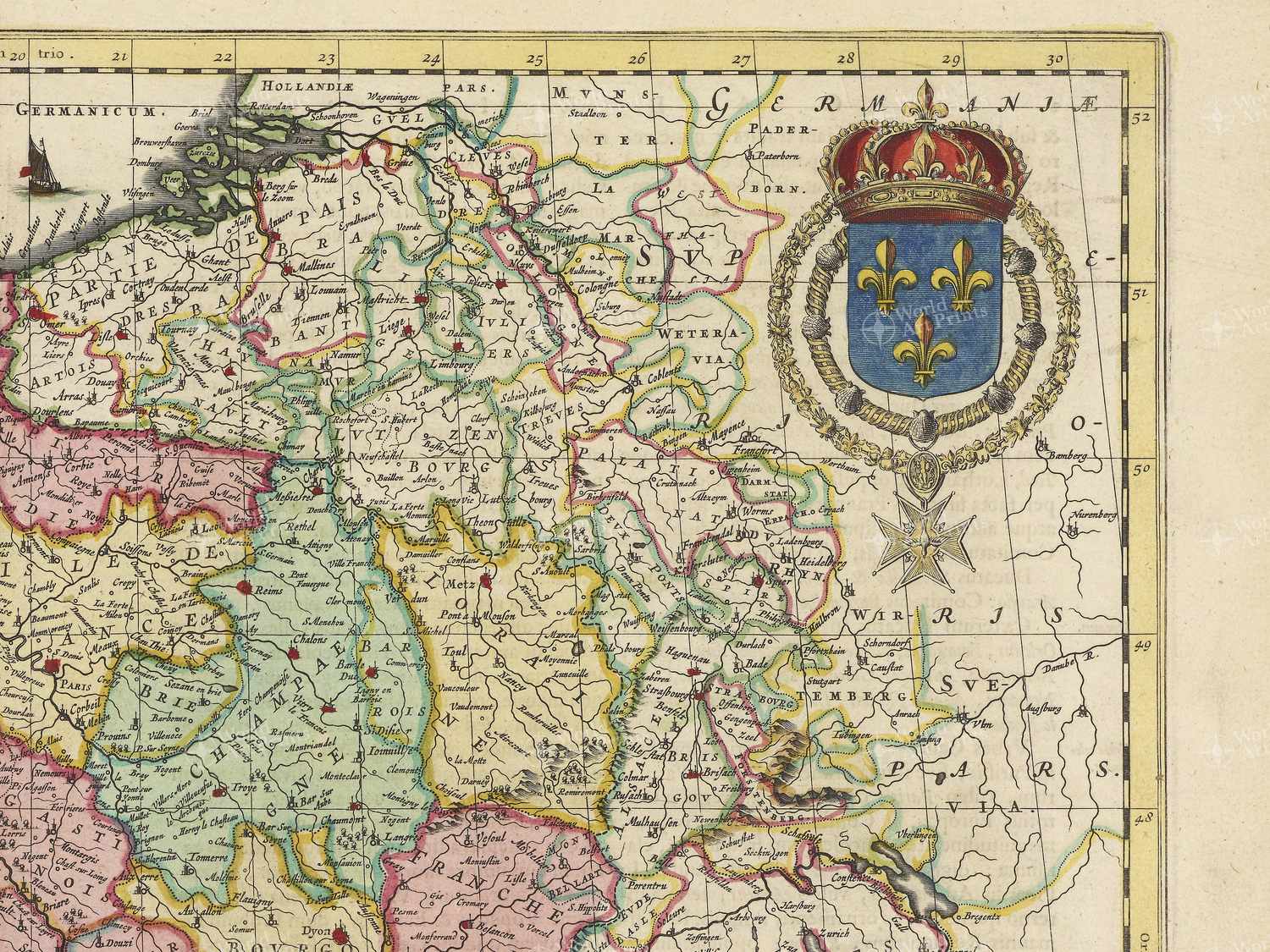 Map top right quadrant