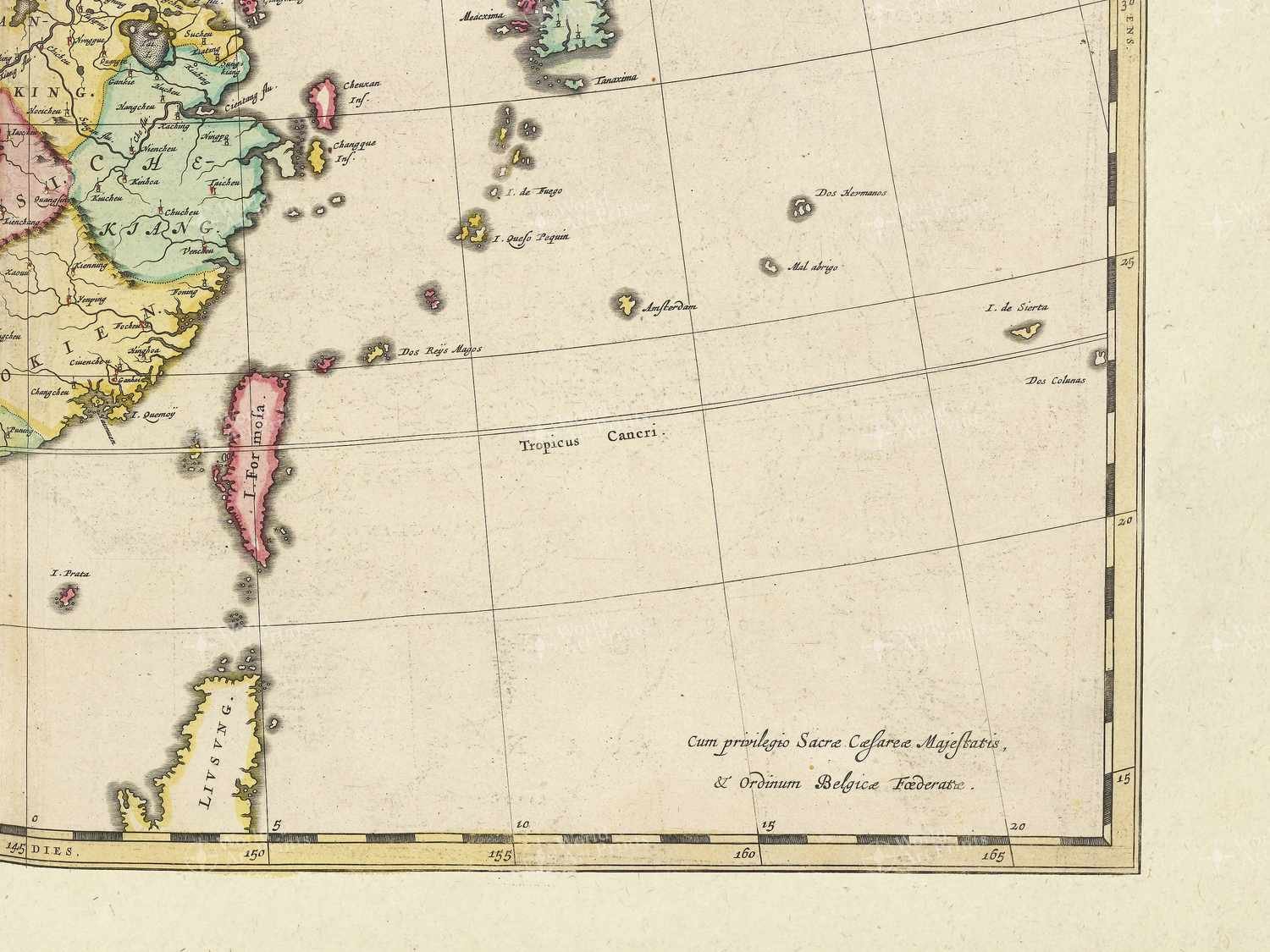 Map bottom right quadrant
