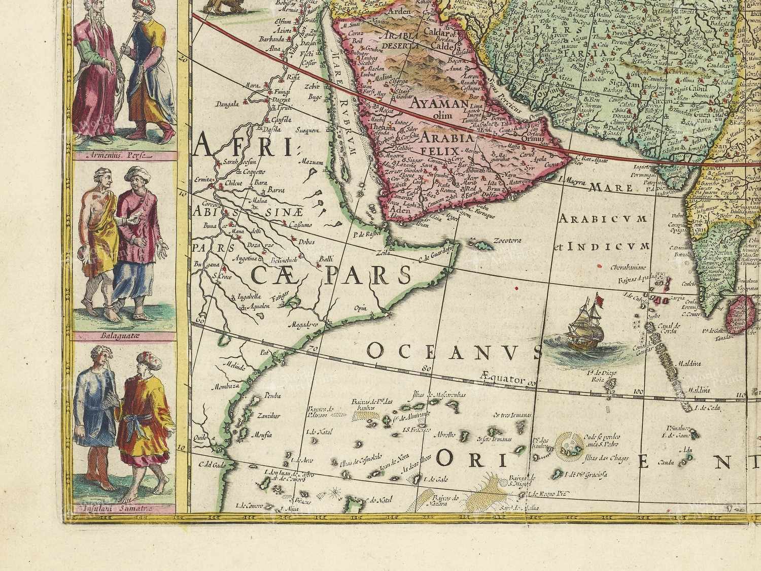 Map bottom left quadrant