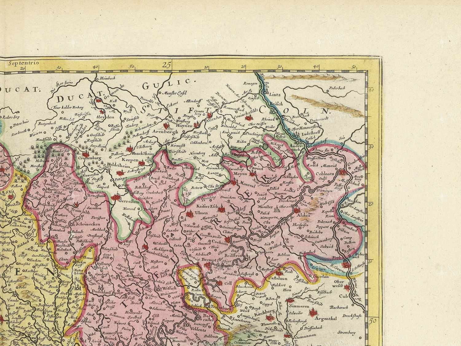 Map top right quadrant