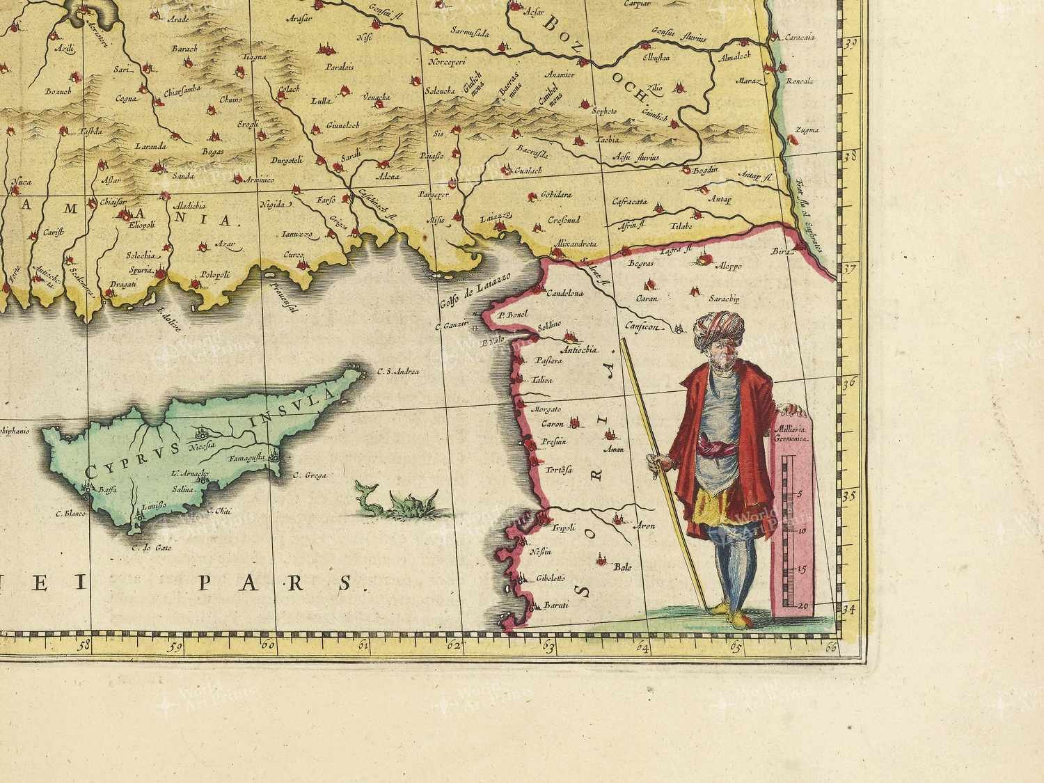 Map bottom right quadrant