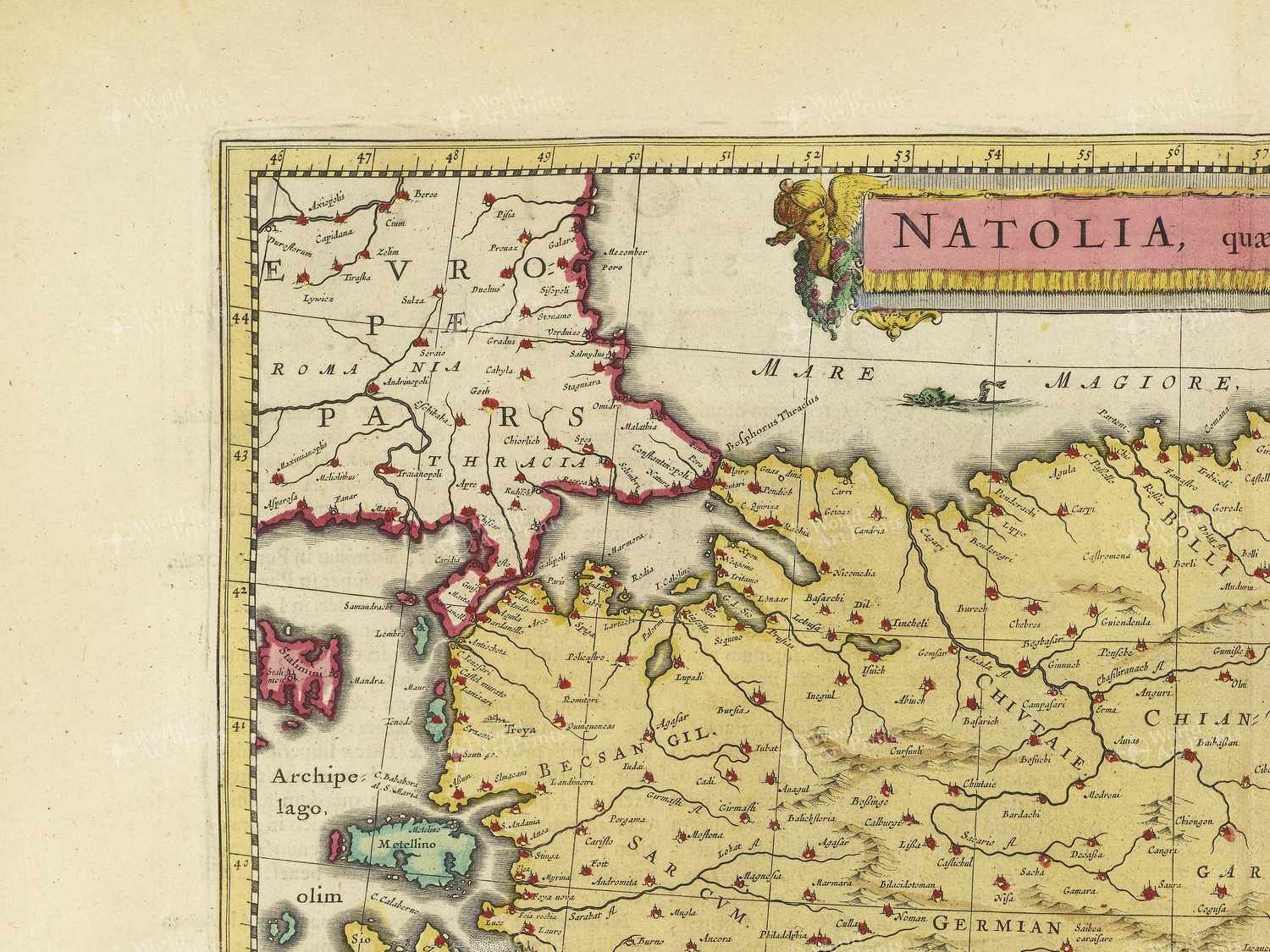 Map top left quadrant