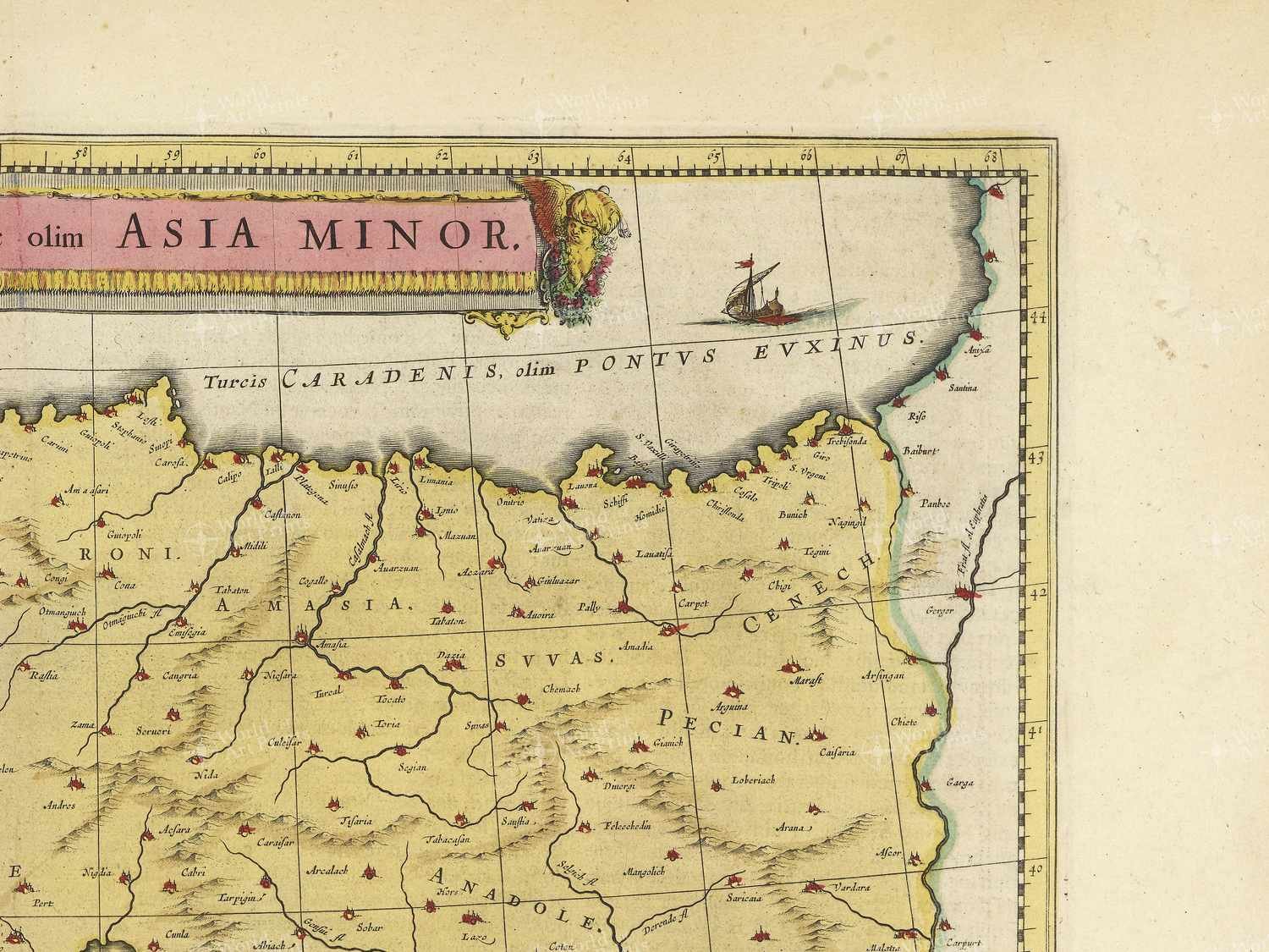 Map top right quadrant