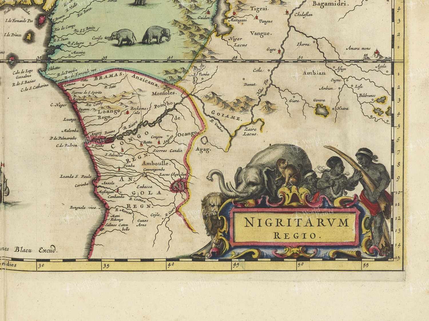 Map bottom right quadrant
