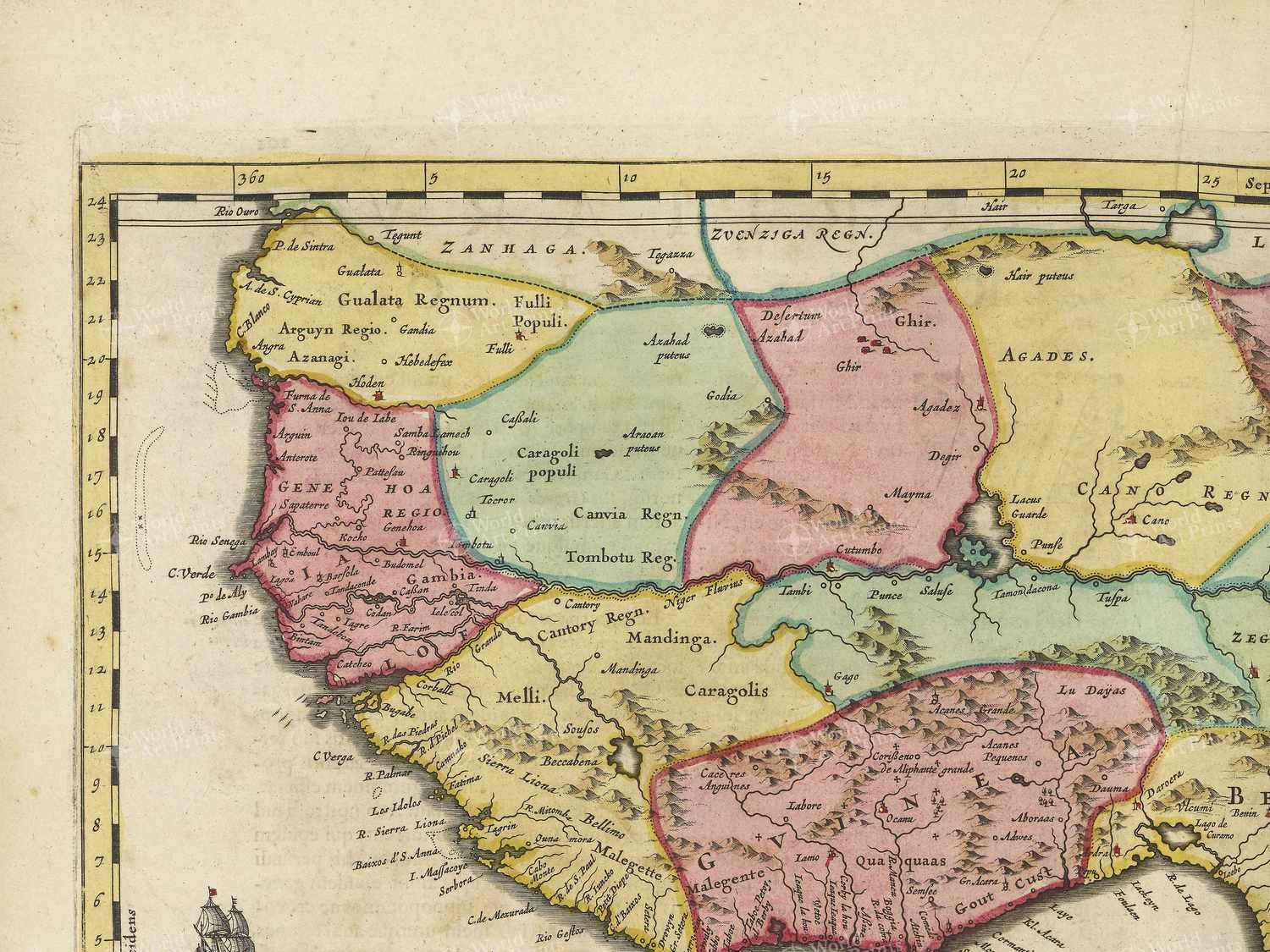 Map top left quadrant
