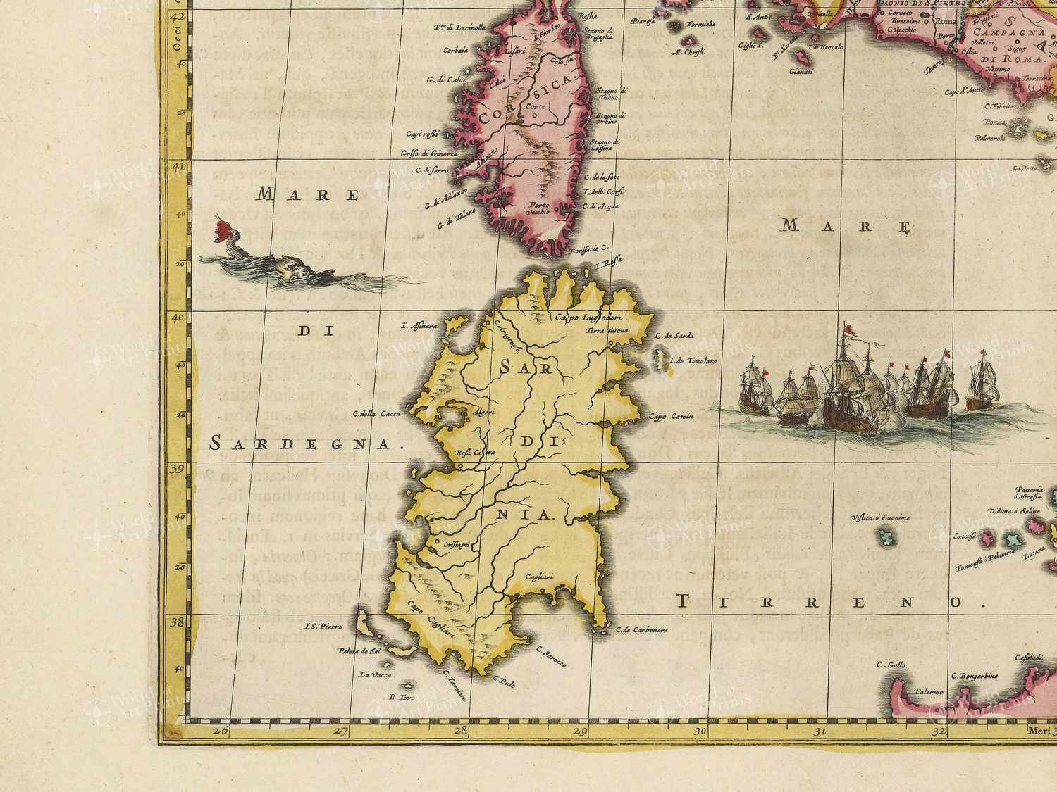 Map bottom left quadrant
