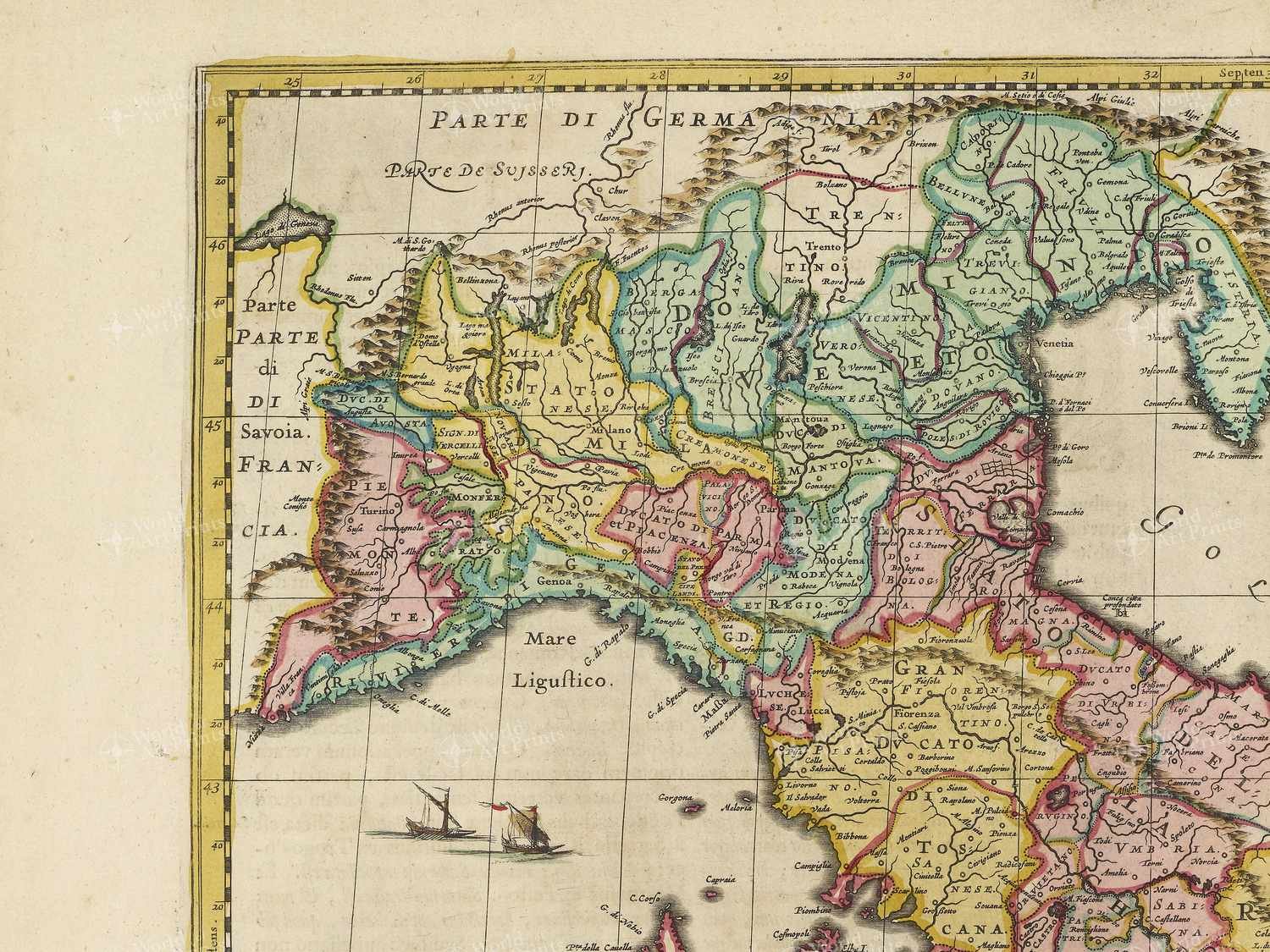 Map top left quadrant
