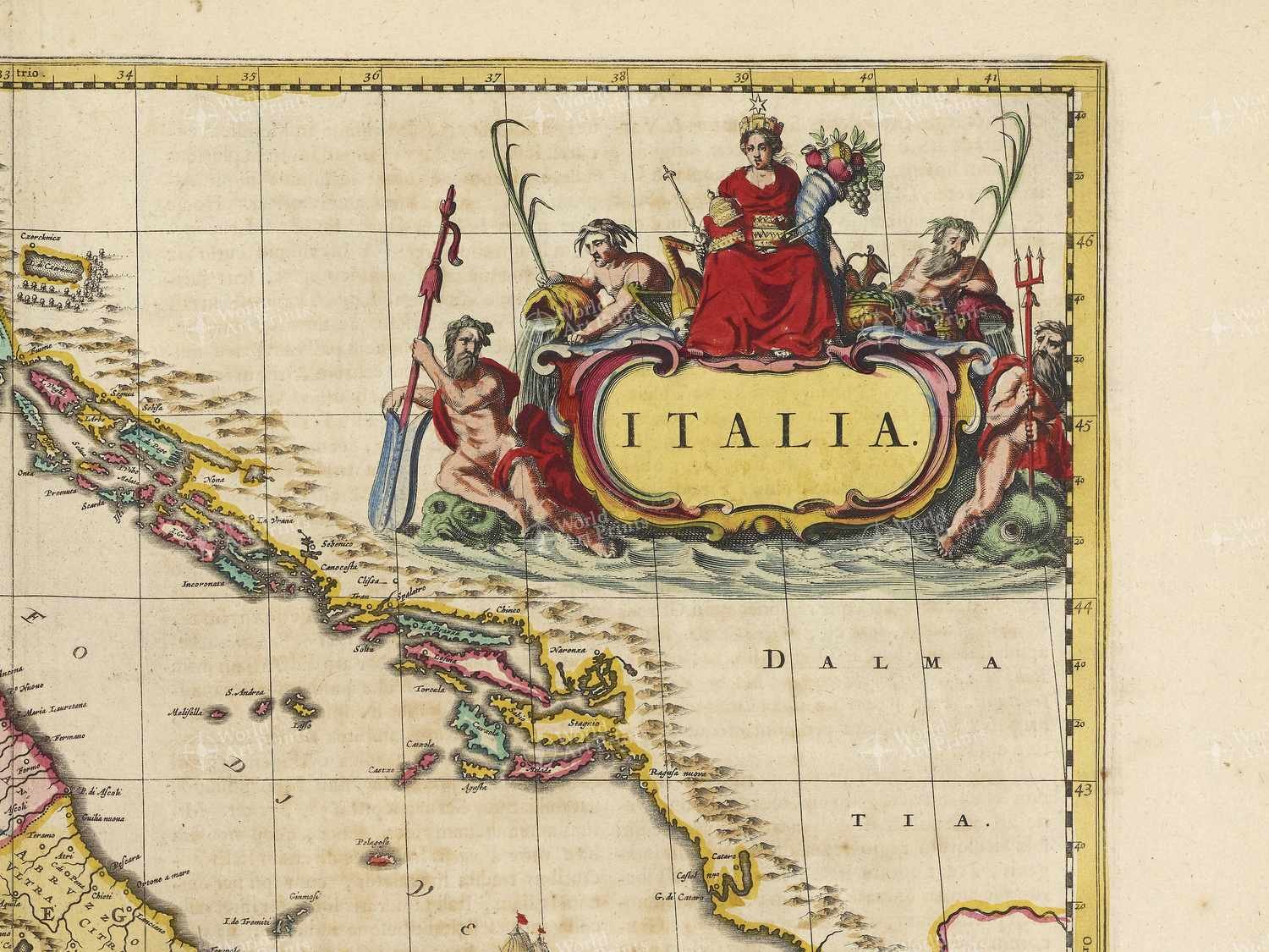 Map top right quadrant