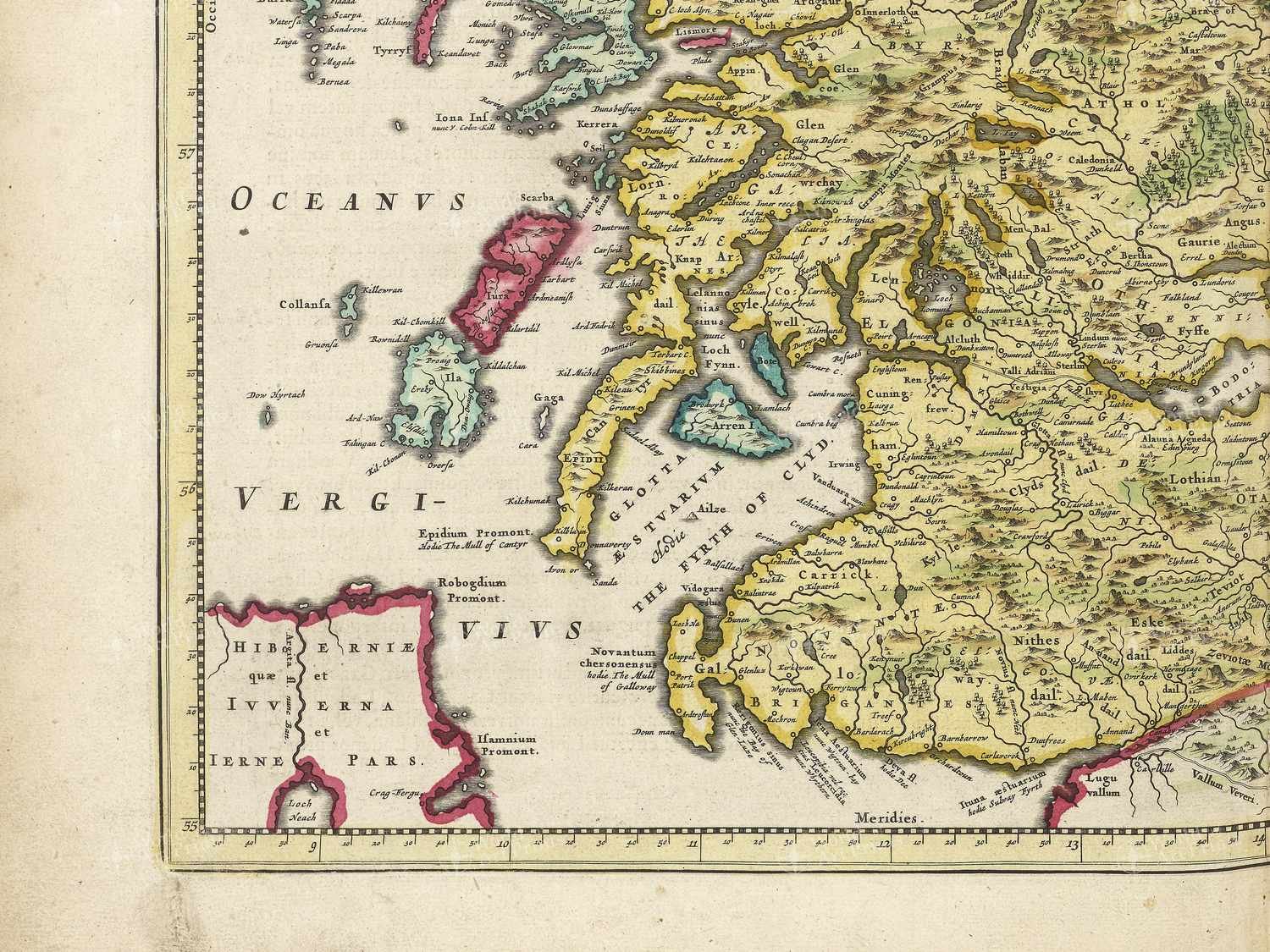 Map bottom left quadrant