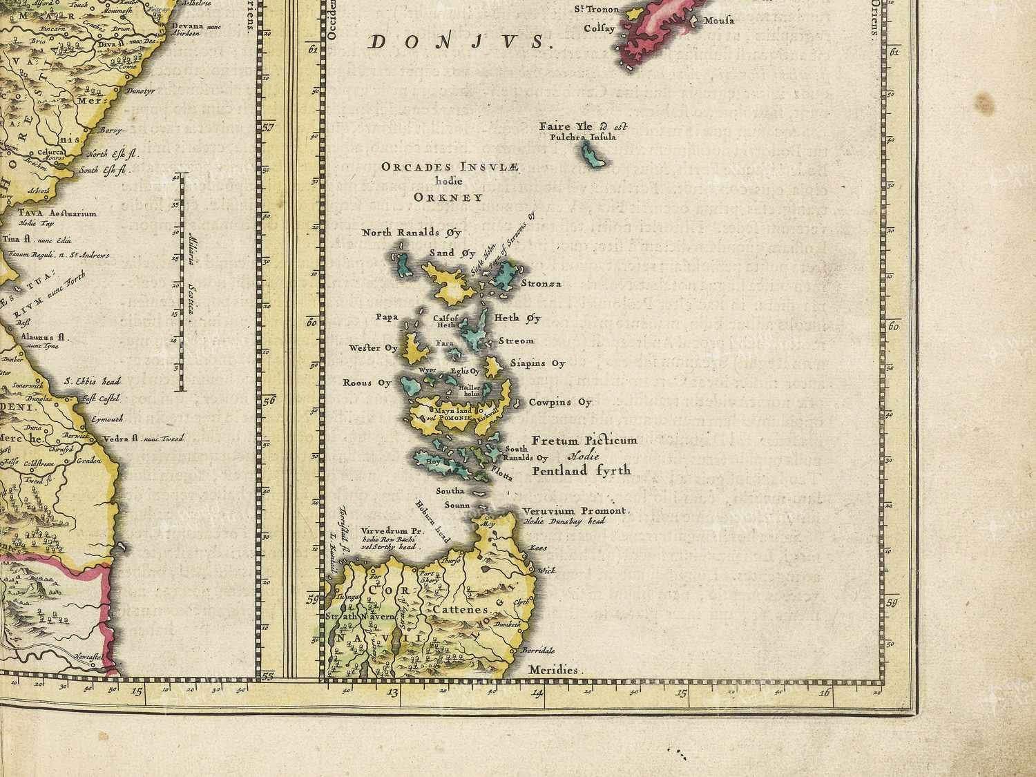 Map bottom right quadrant