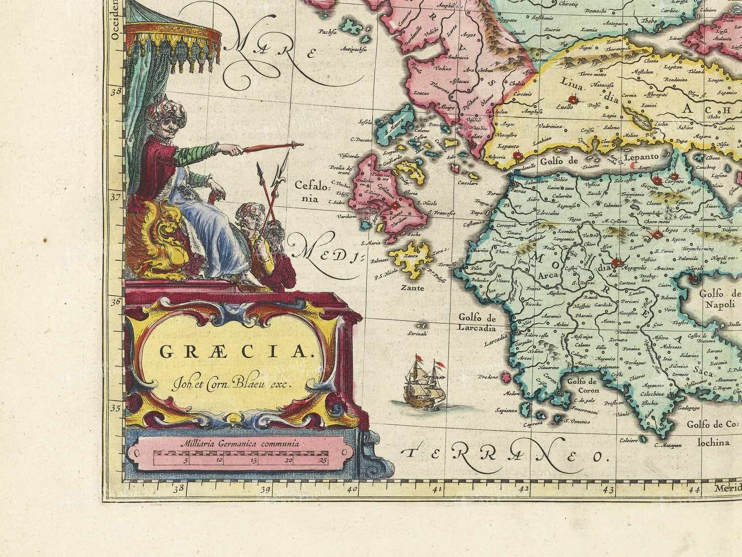 Map bottom left quadrant