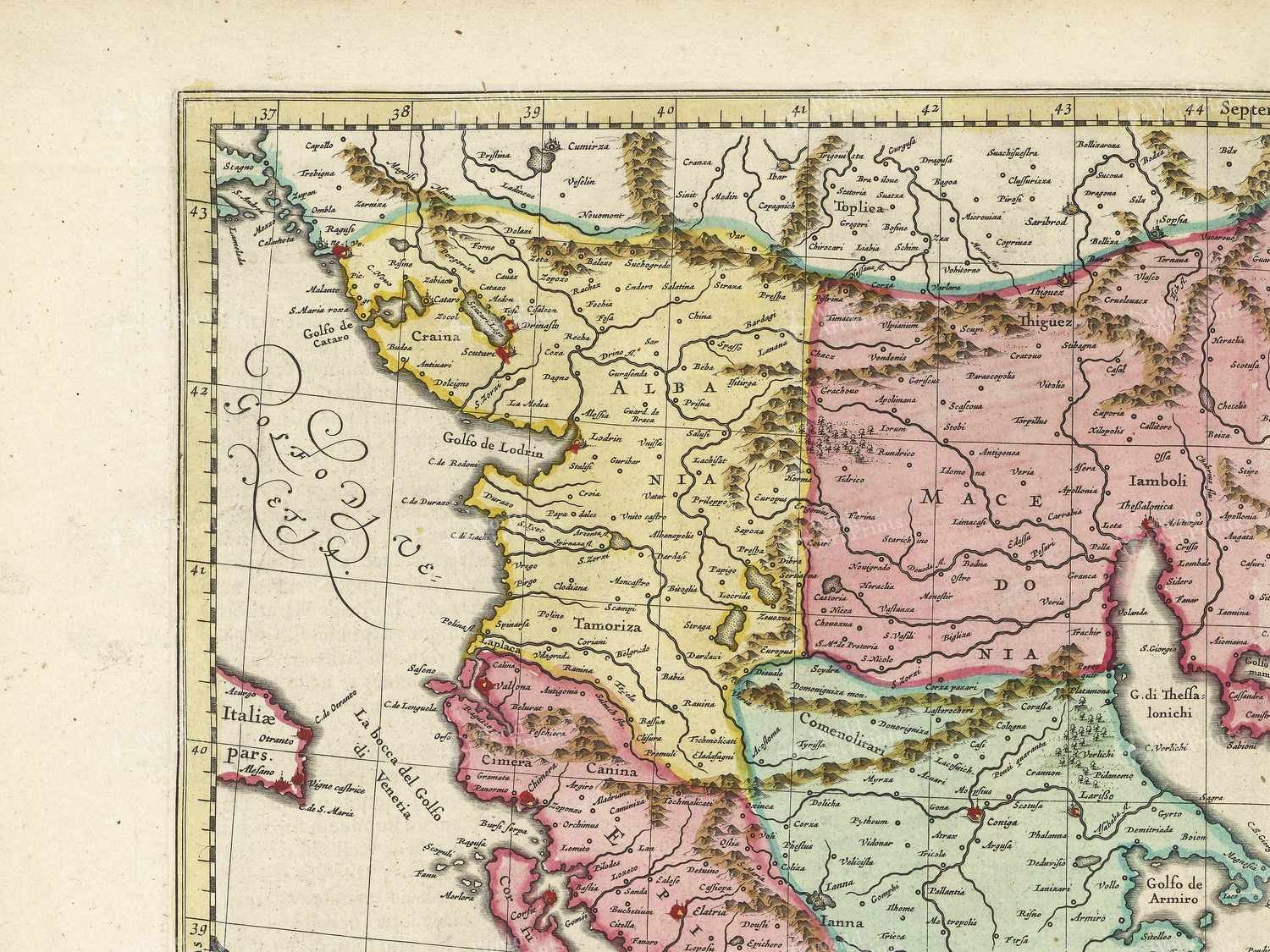 Map top left quadrant