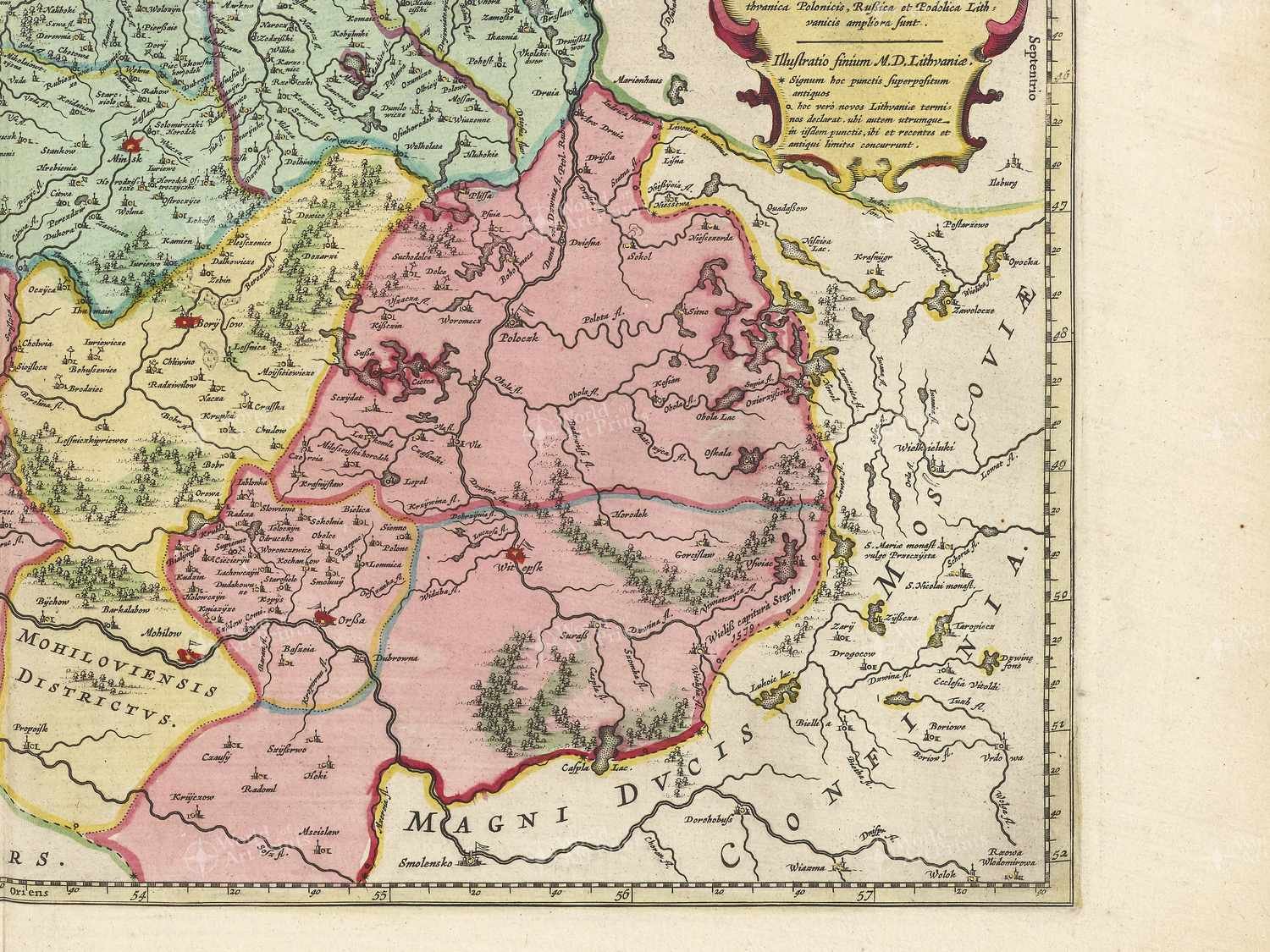 Map bottom right quadrant