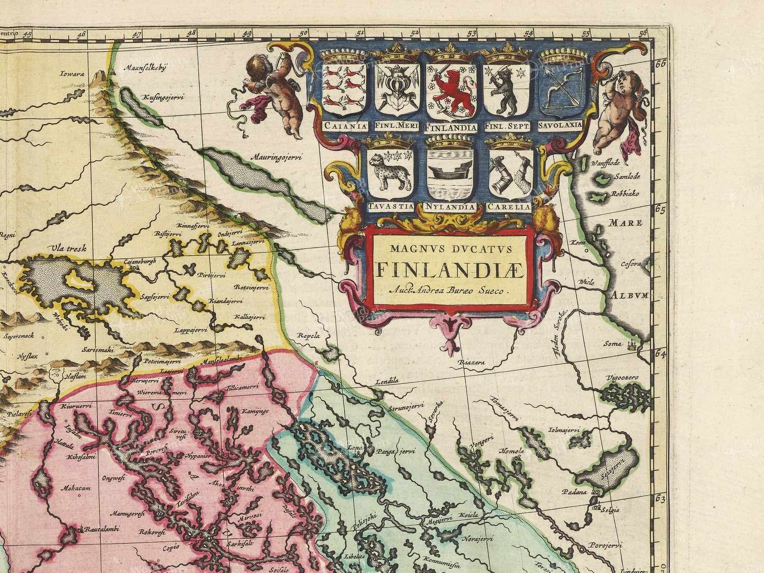 Map top right quadrant